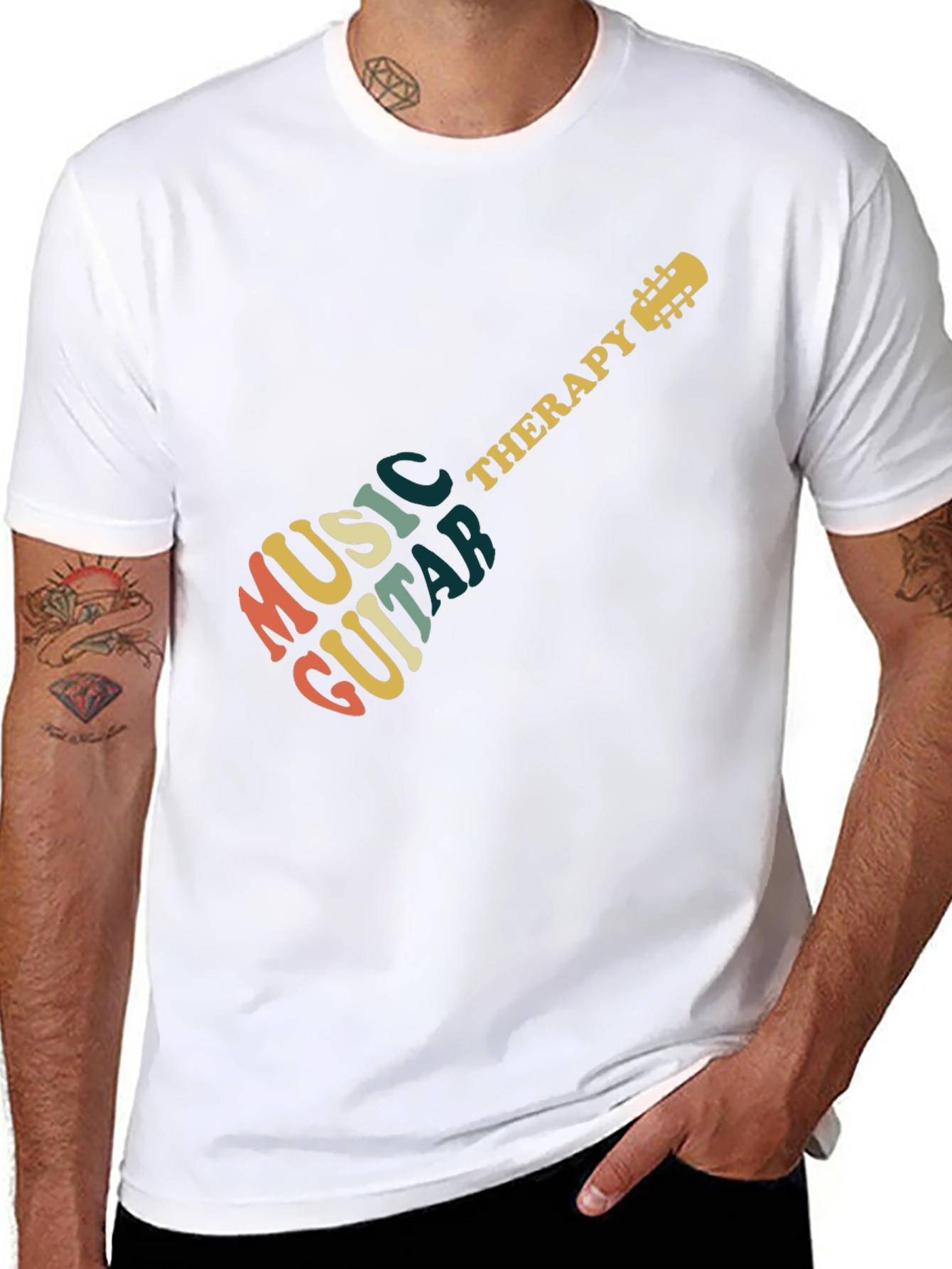 Music Guitar Therapy Graphic T-Shirt