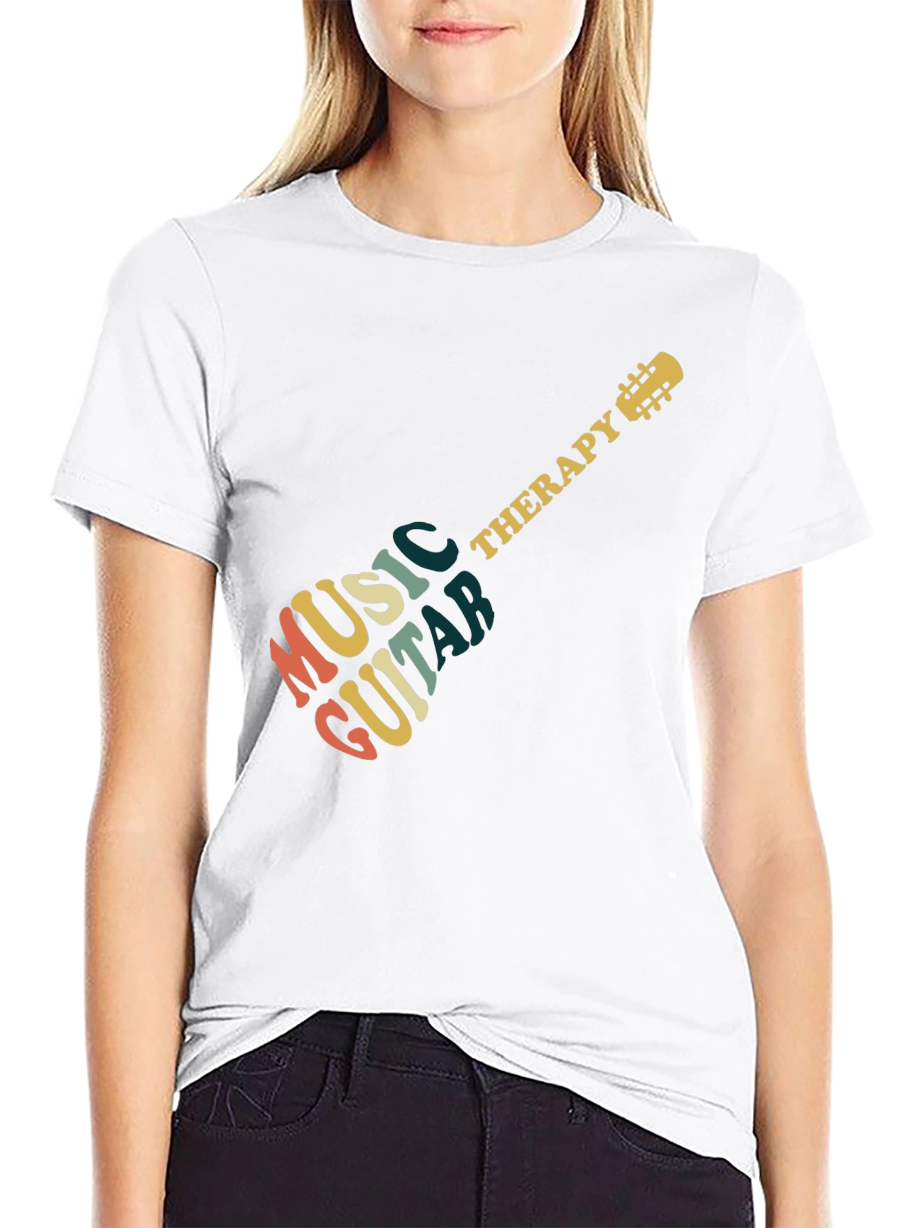 Music Guitar Therapy Graphic T-Shirt