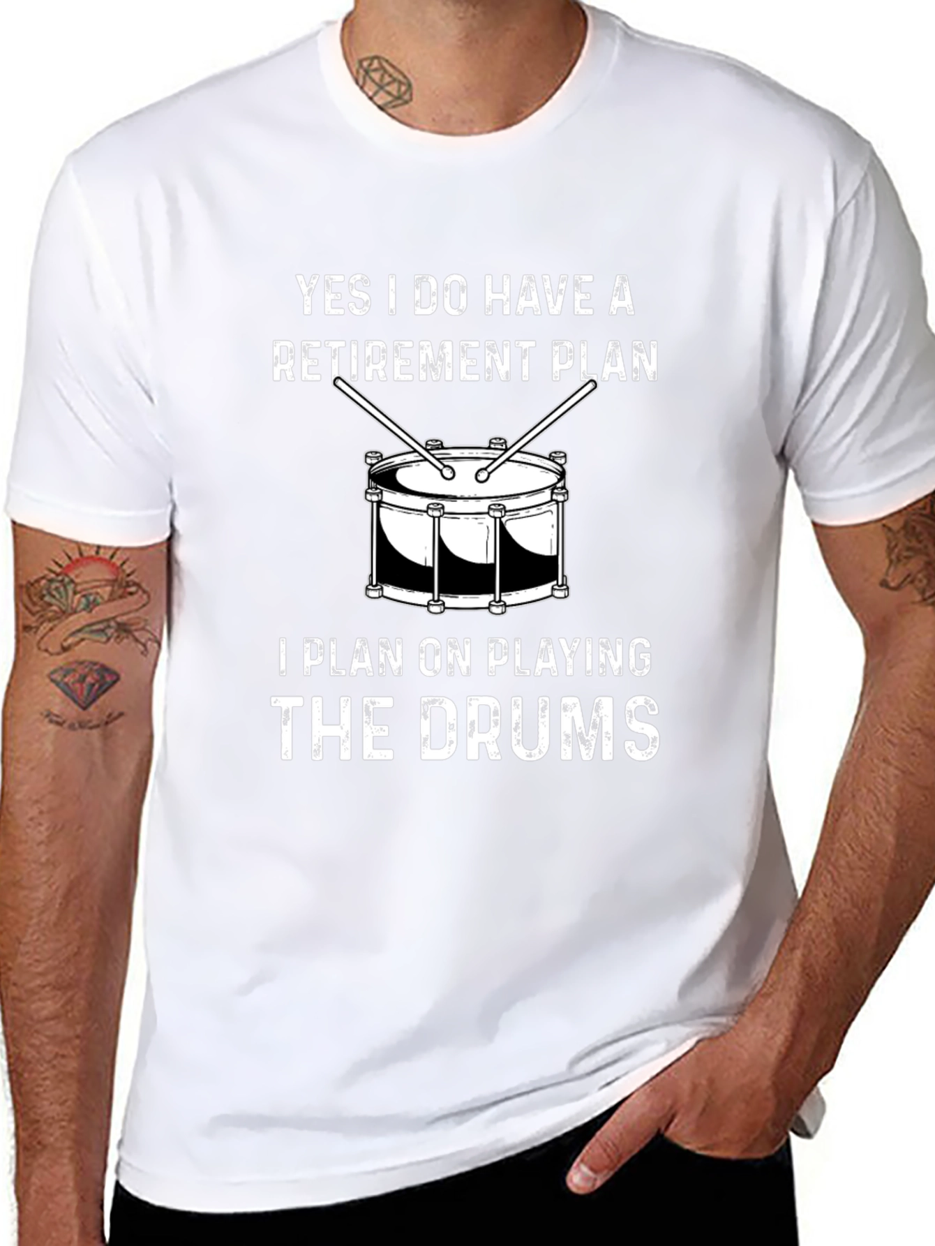 Funny Drummer Retirement Plan T-Shirt