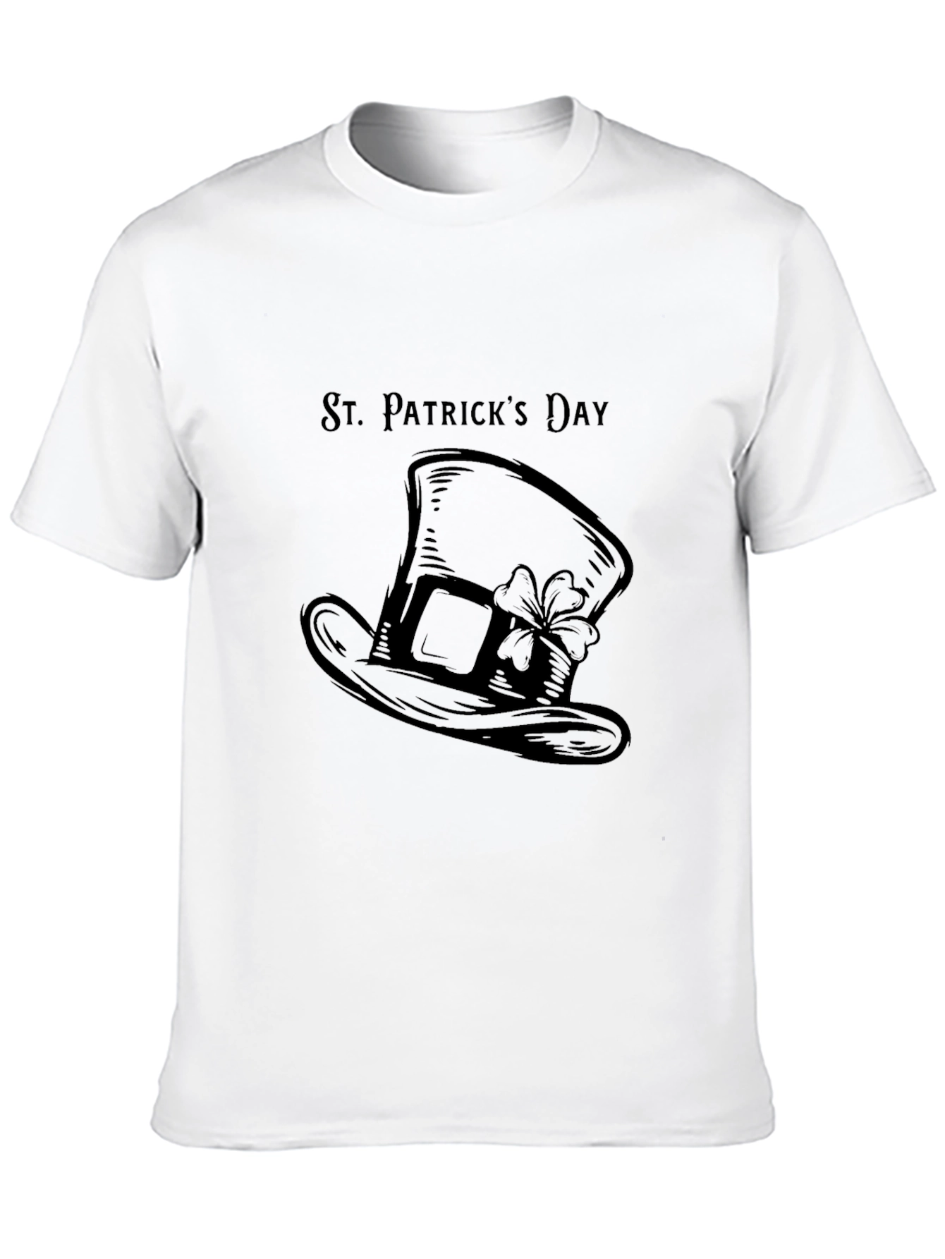 St. Patricks Day Hat T-Shirt - Black