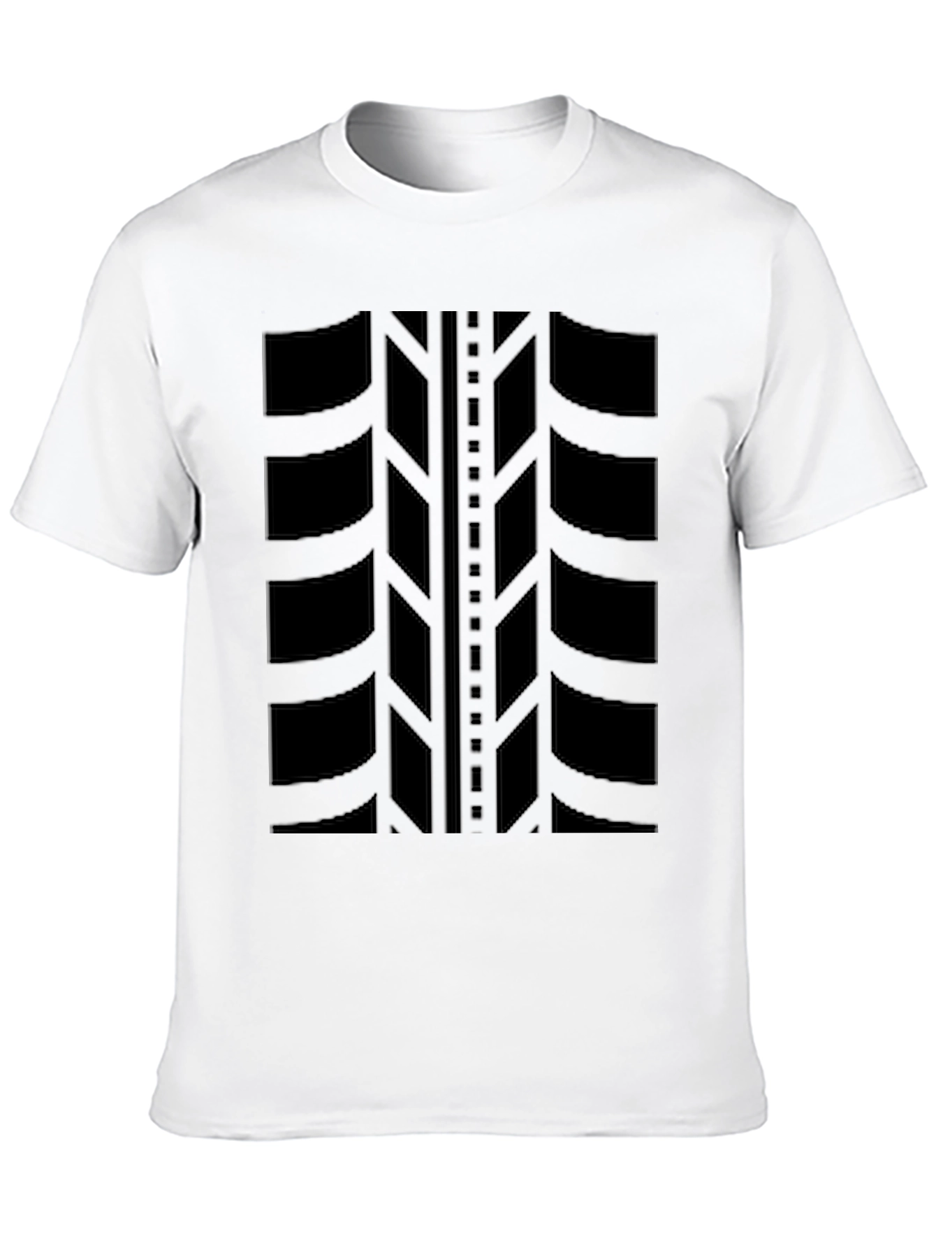Bold Tire Tread Graphic Tee - Black
