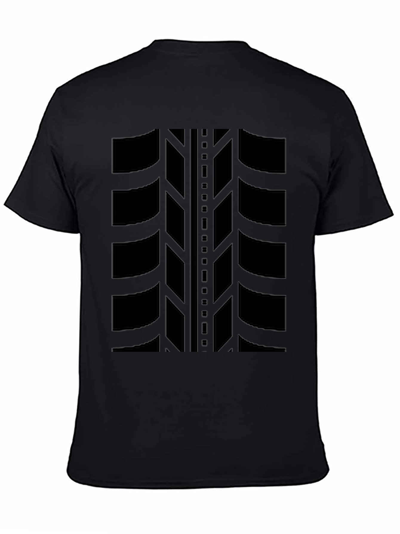 Bold Tire Tread Graphic Tee - Black