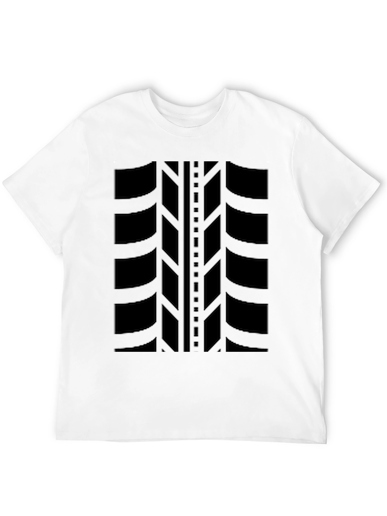 Bold Tire Tread Graphic Tee - Black