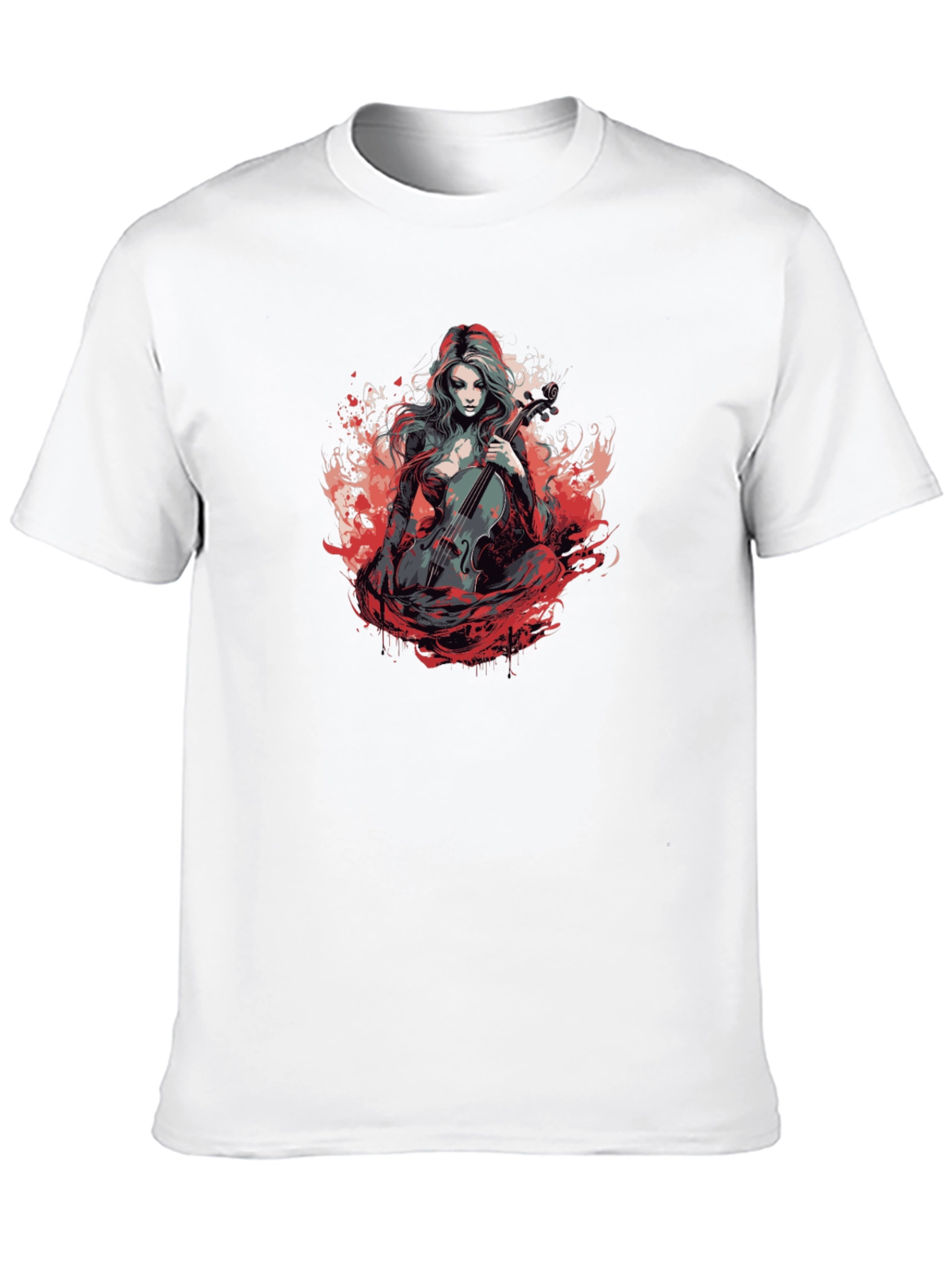 Dark Cello Player Graphic Tee