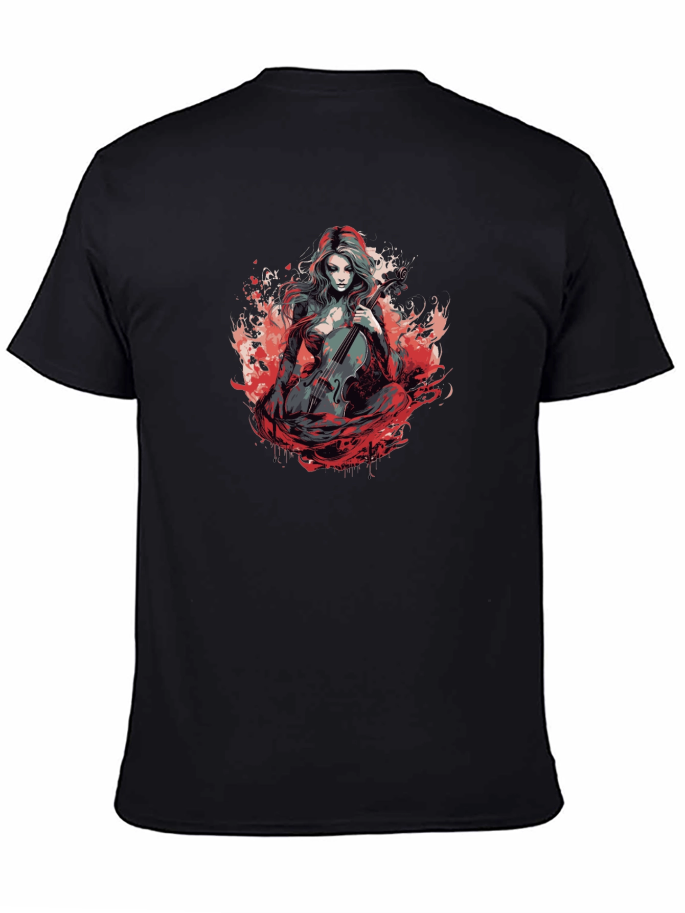 Dark Cello Player Graphic Tee