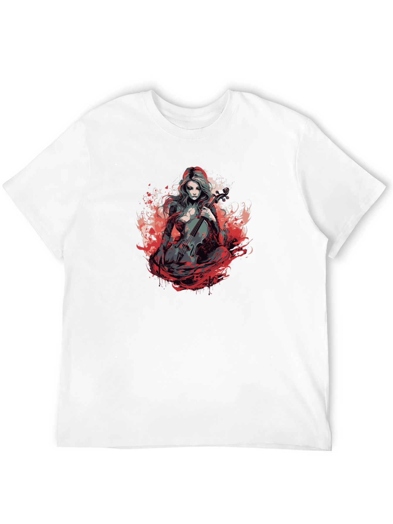 Dark Cello Player Graphic Tee