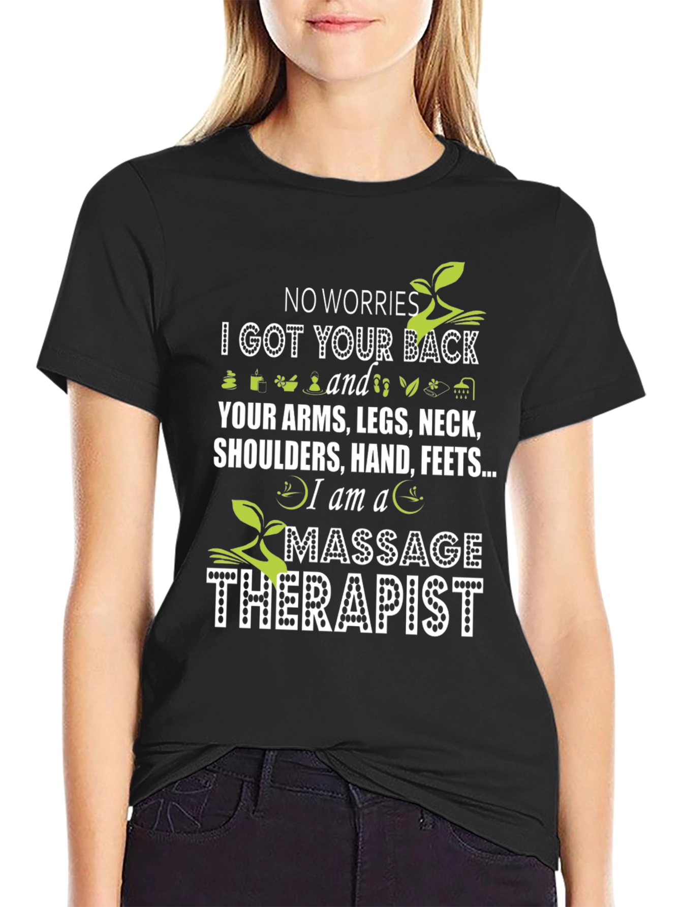 Massage Therapist Black T-Shirt