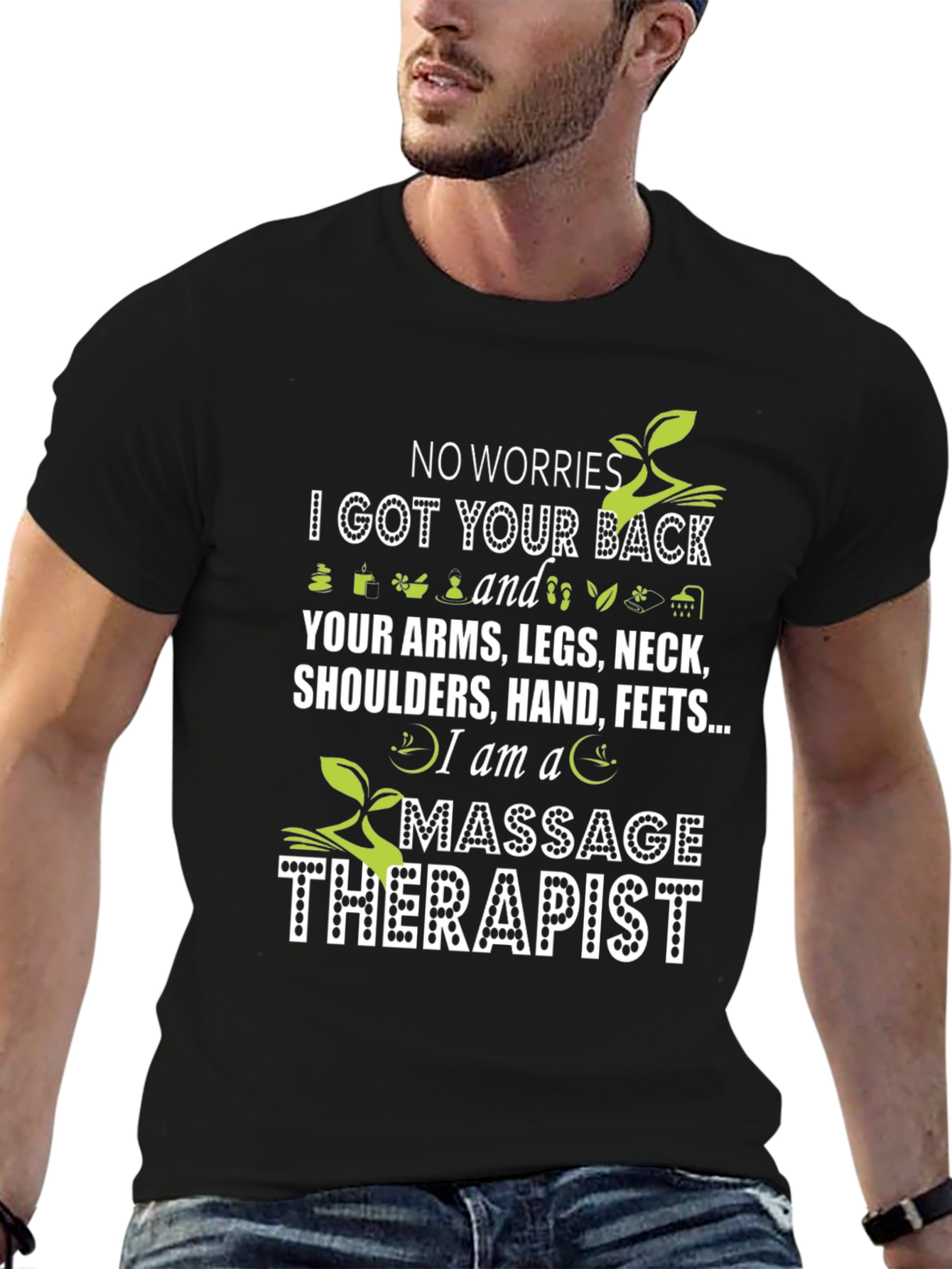 Massage Therapist Black T-Shirt