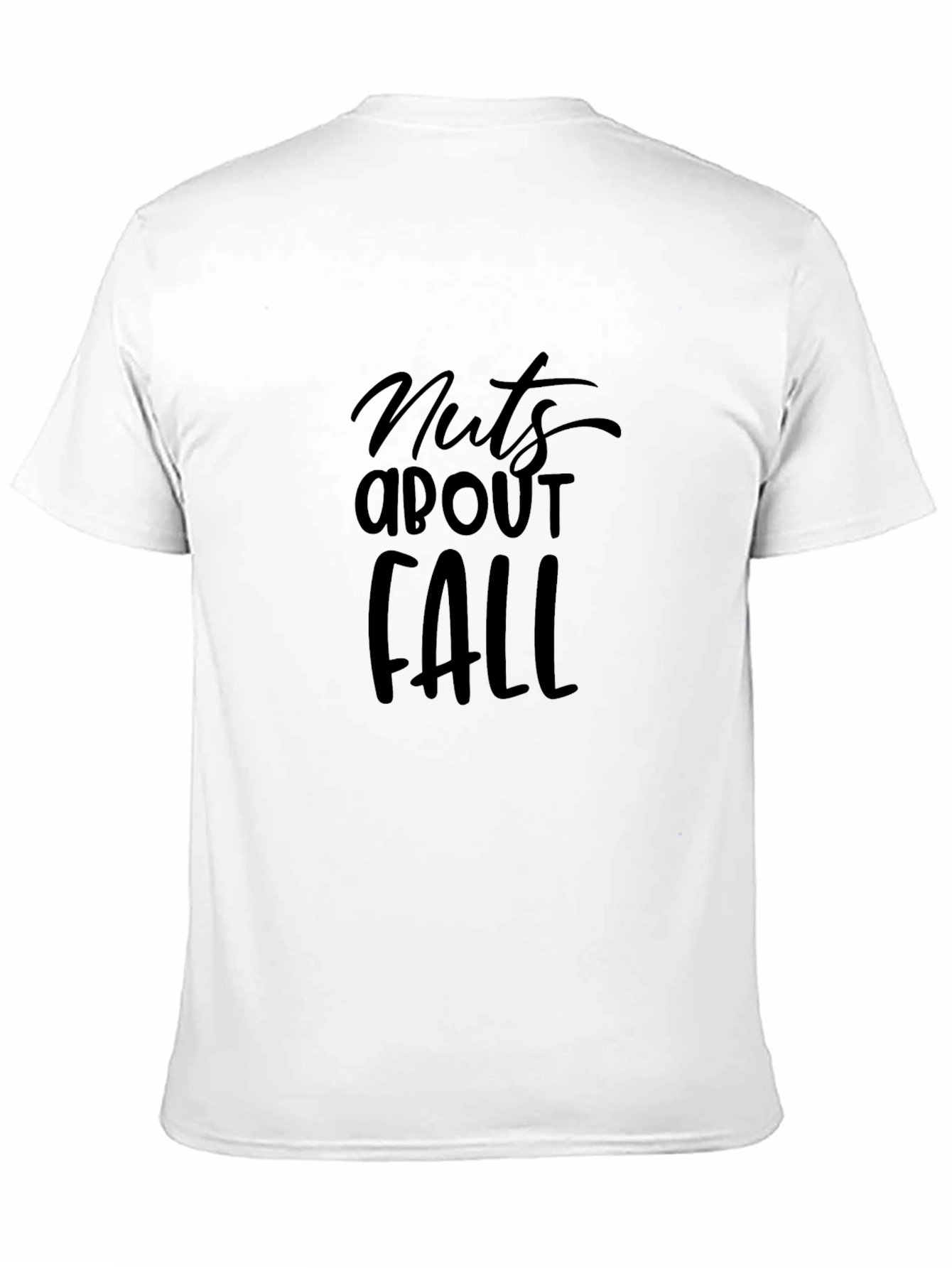 Nuts About Fall Black Graphic T-Shirt