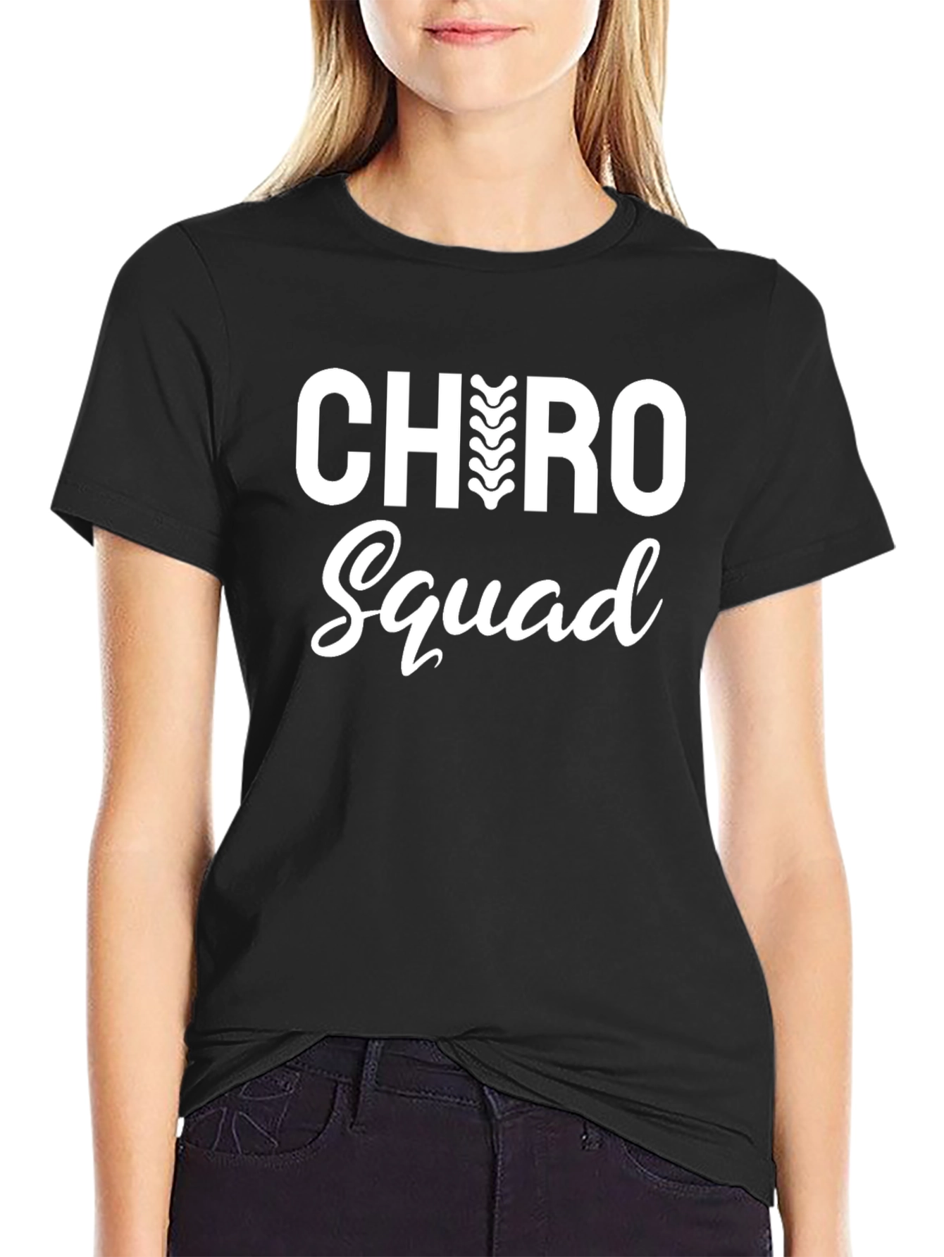 Chiro Squad Graphic Tee - Black Cotton T-Shirt
