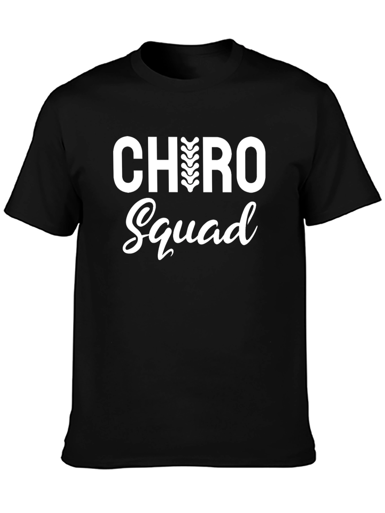 Chiro Squad Graphic Tee - Black Cotton T-Shirt