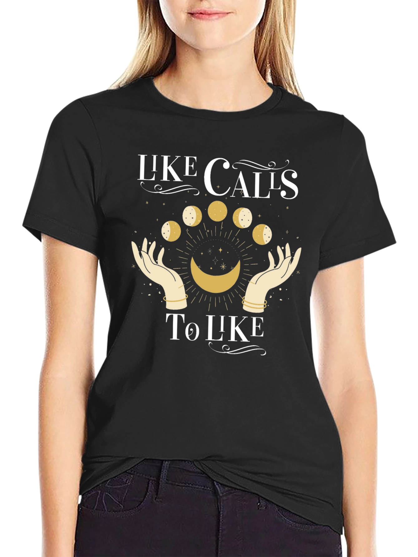 Like Calls To Like Graphic Tee - Black