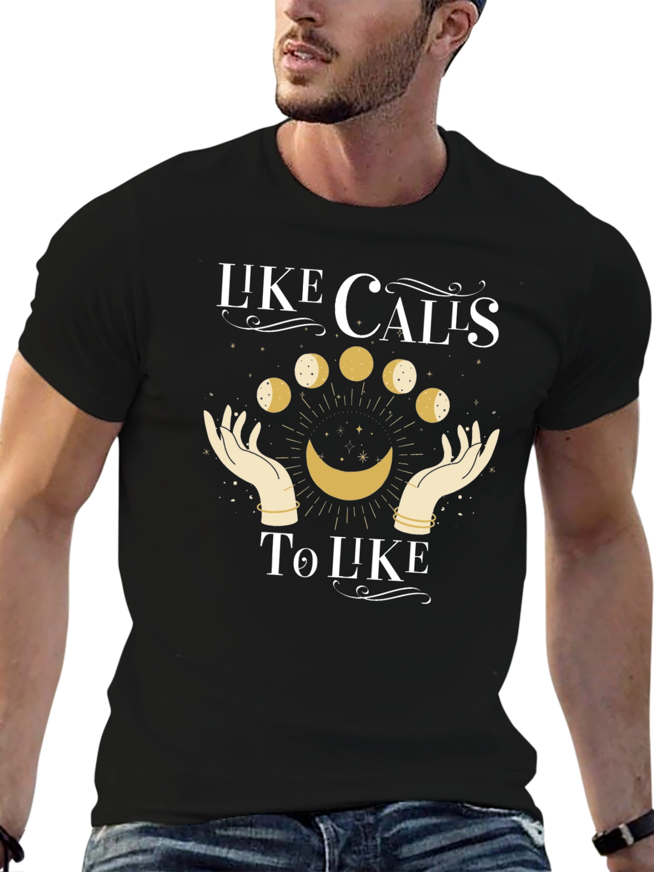 Like Calls To Like Graphic Tee - Black
