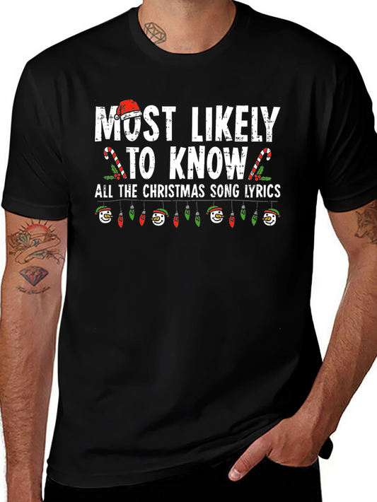 Christmas Song Lyrics T-Shirt