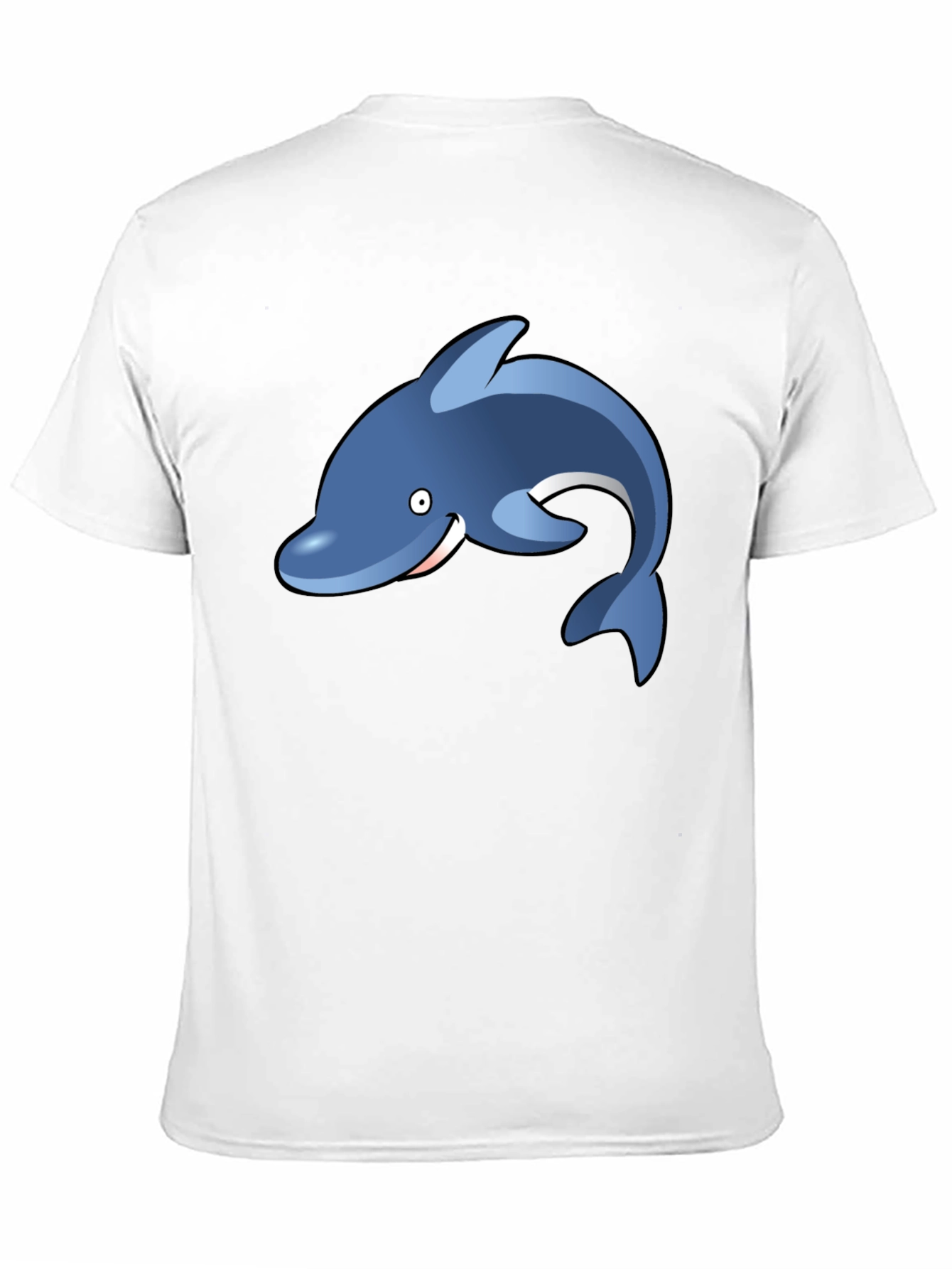 Dolphin Graphic Tee - Black Casual T-Shirt
