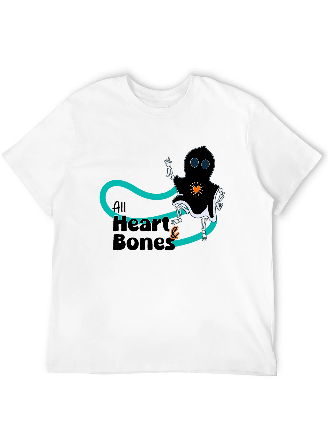 All Heart & Bones Graphic Tee - Black