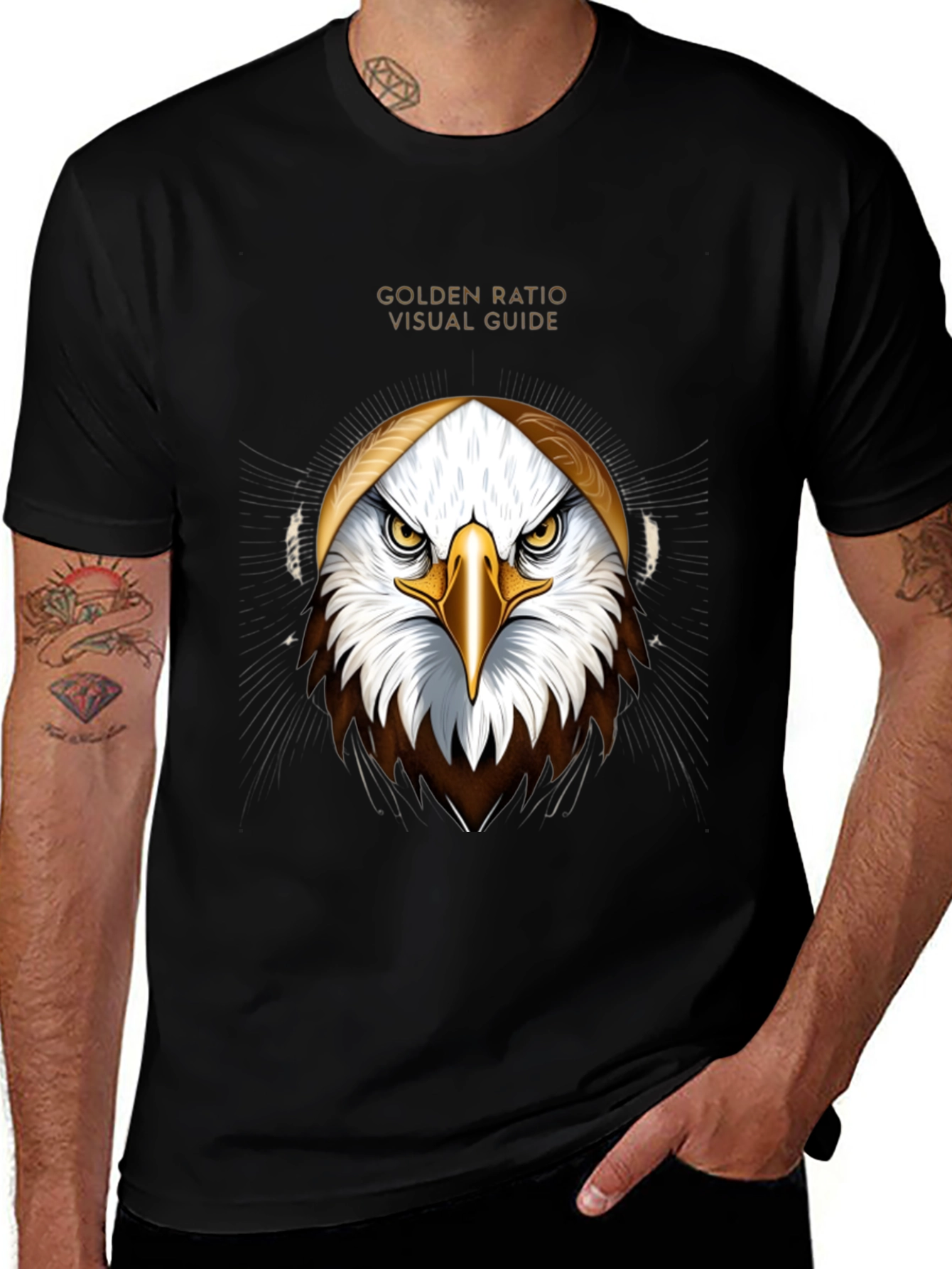 Golden Ratio Eagle Graphic Tee - Visual Guide