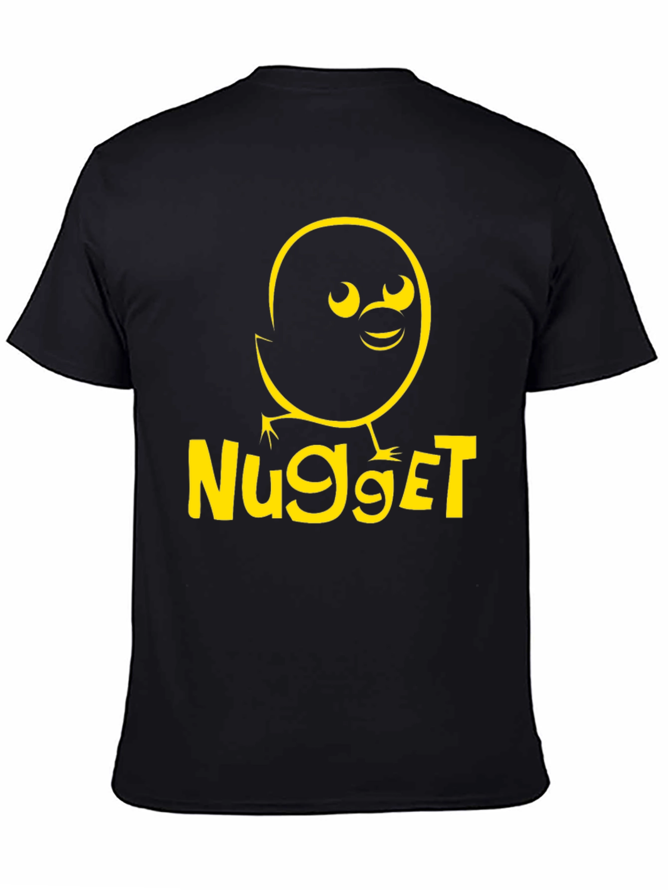 Nugget Chick Graphic Tee - Black Cotton T-Shirt