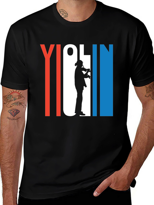 Violin Player Graphic T-Shirt - Music Lover Tee
