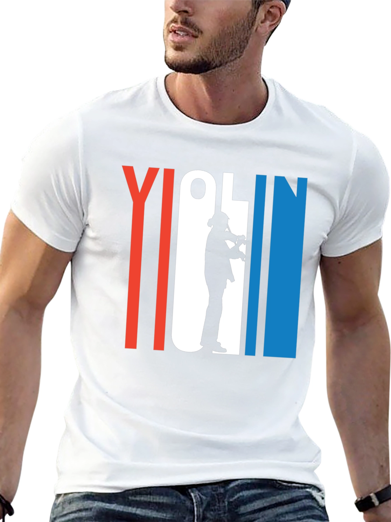 Violin Player Graphic T-Shirt - Music Lover Tee