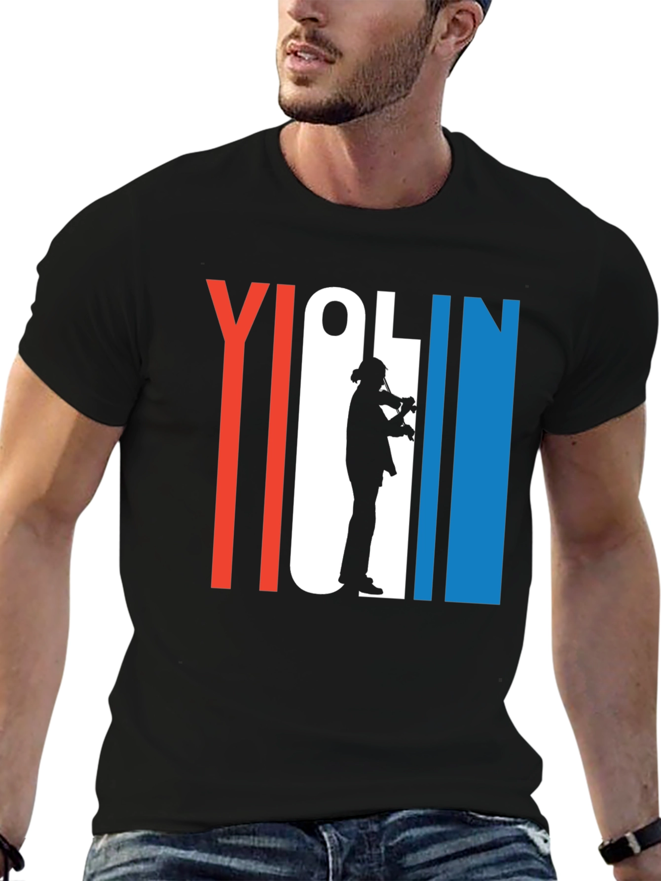 Violin Player Graphic T-Shirt - Music Lover Tee