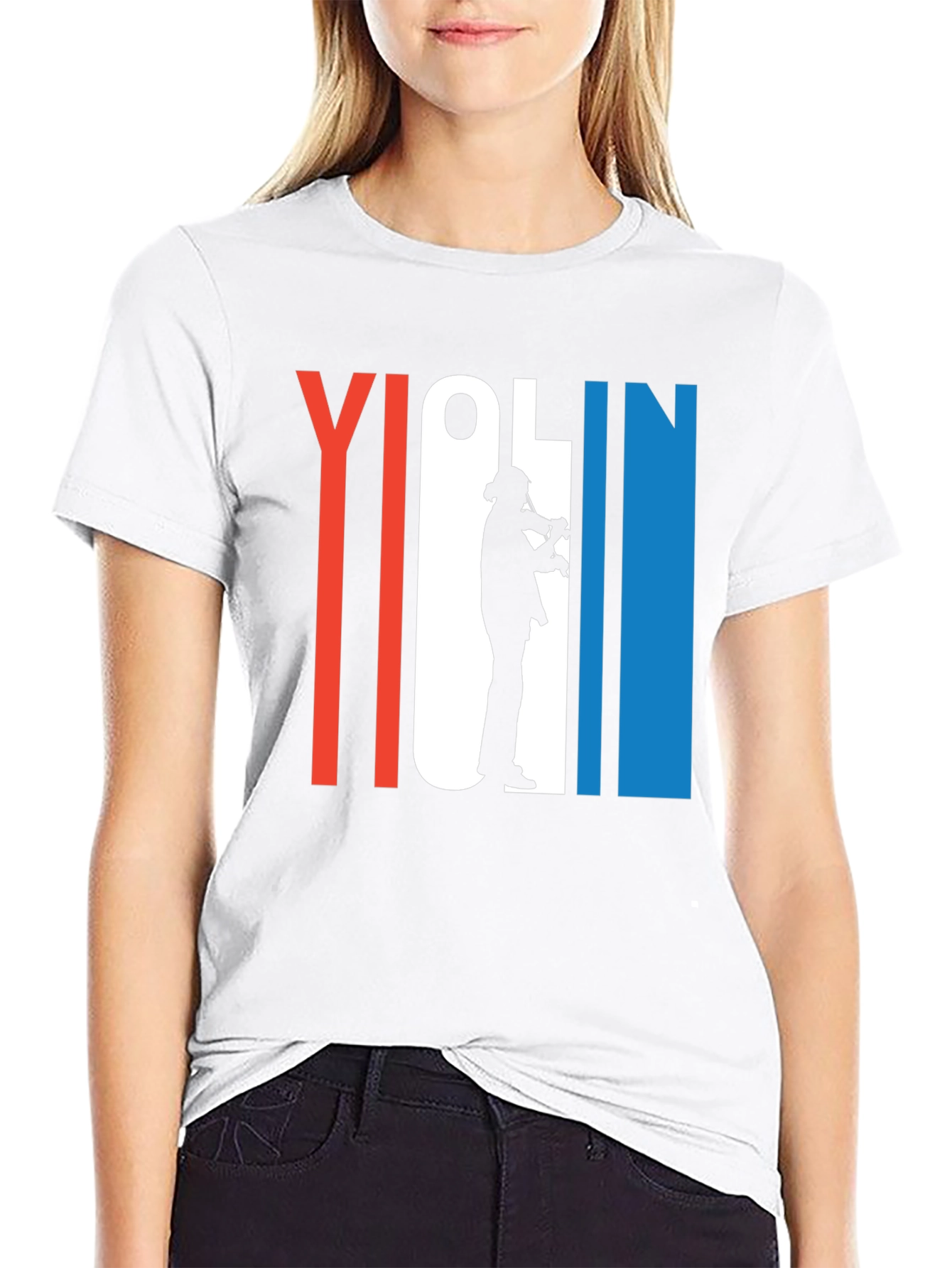 Violin Player Graphic T-Shirt - Music Lover Tee