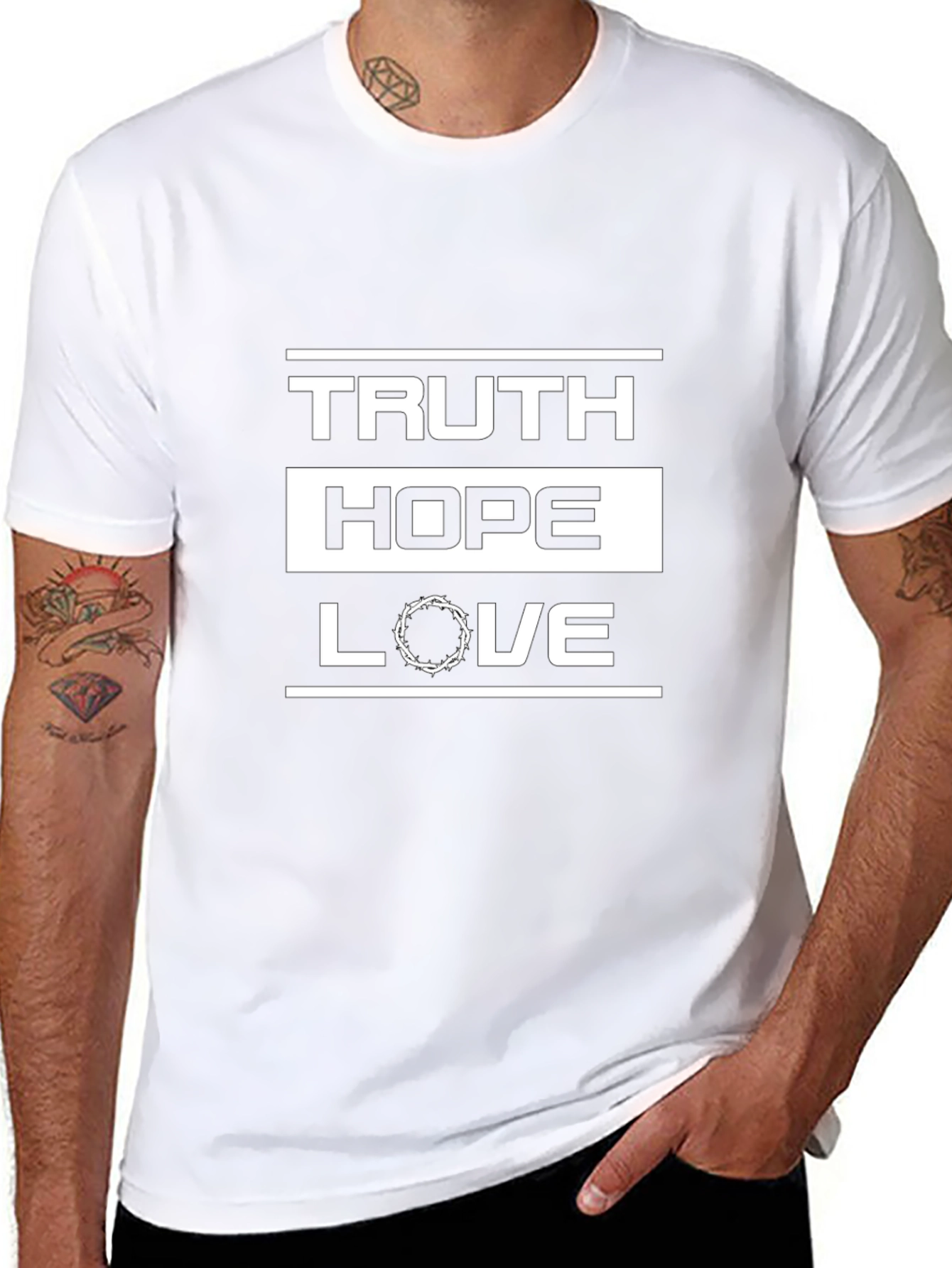 Truth Hope Love Graphic T-Shirt
