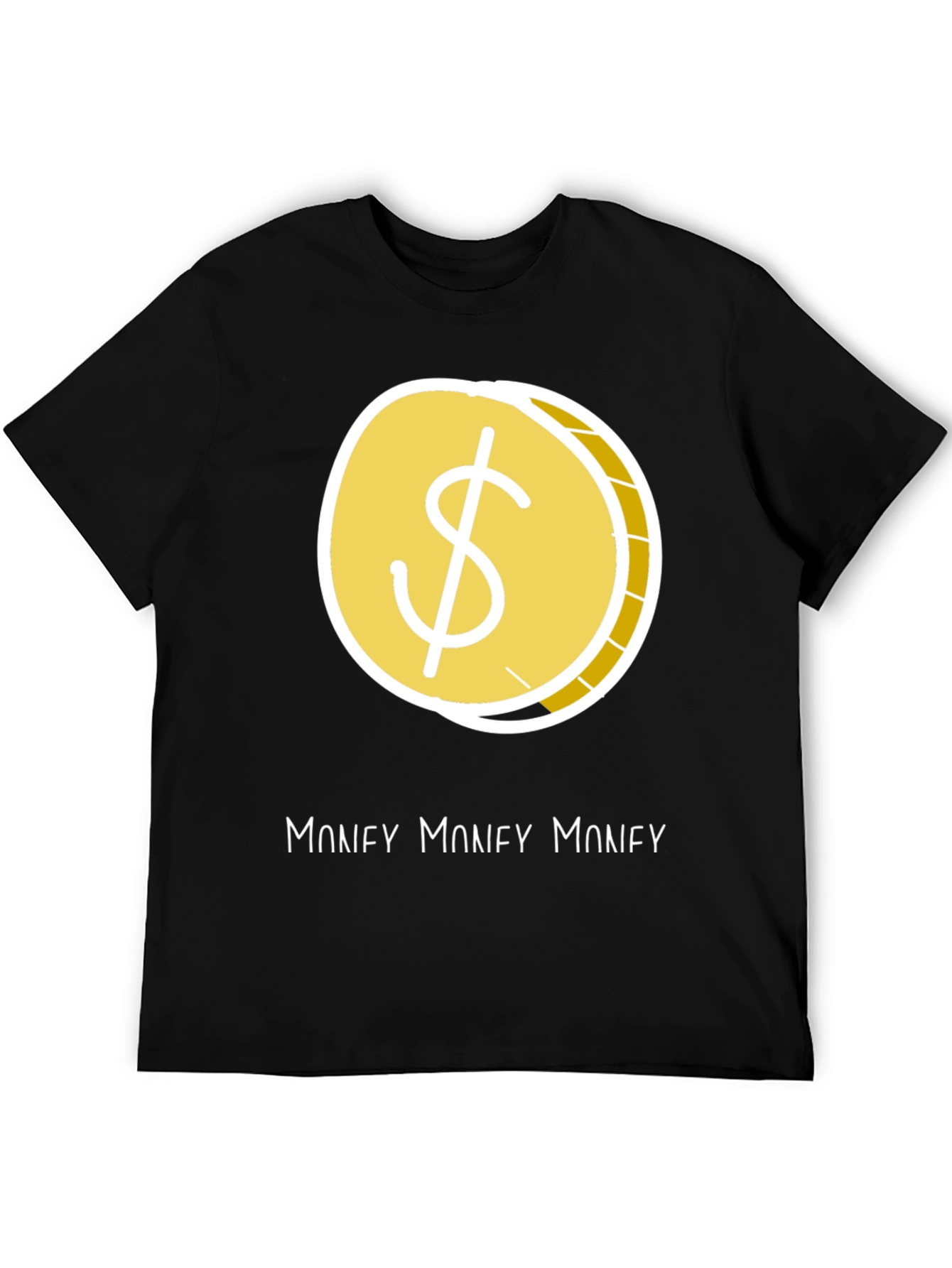 Money Graphic Tee - Stylish Black Dollar Sign T-Shirt
