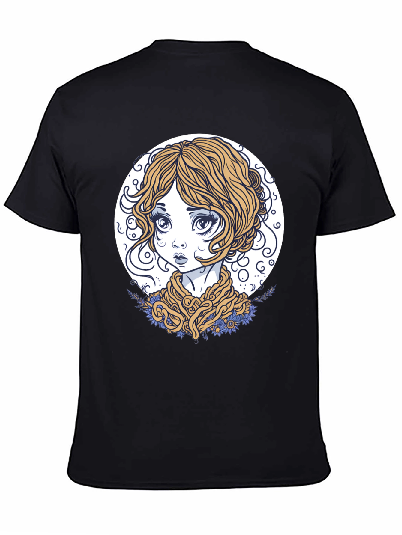Whimsical Girl Graphic Tee - Unique Art T-Shirt