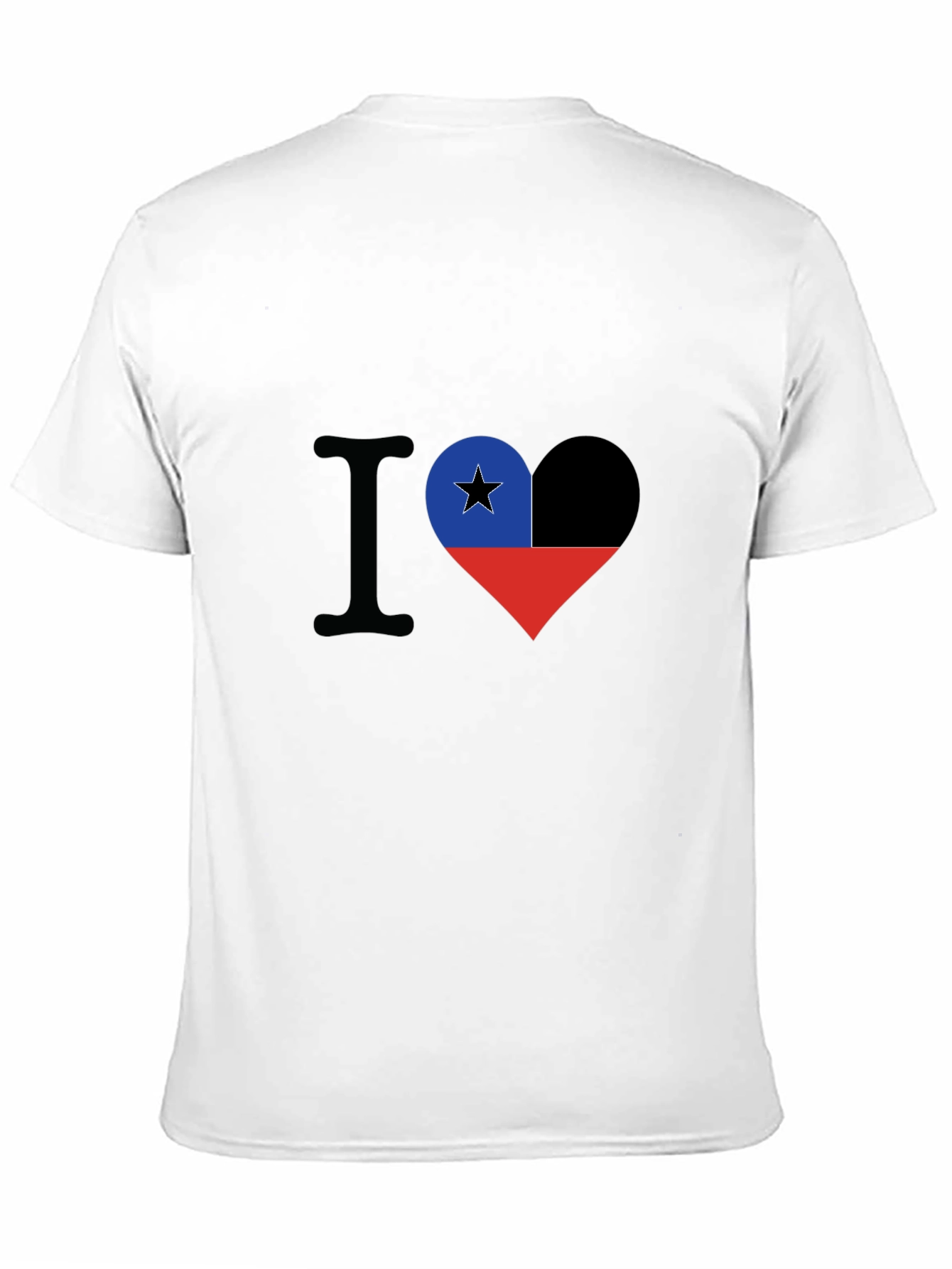 I Love Chile T-Shirt - Heart Flag Design