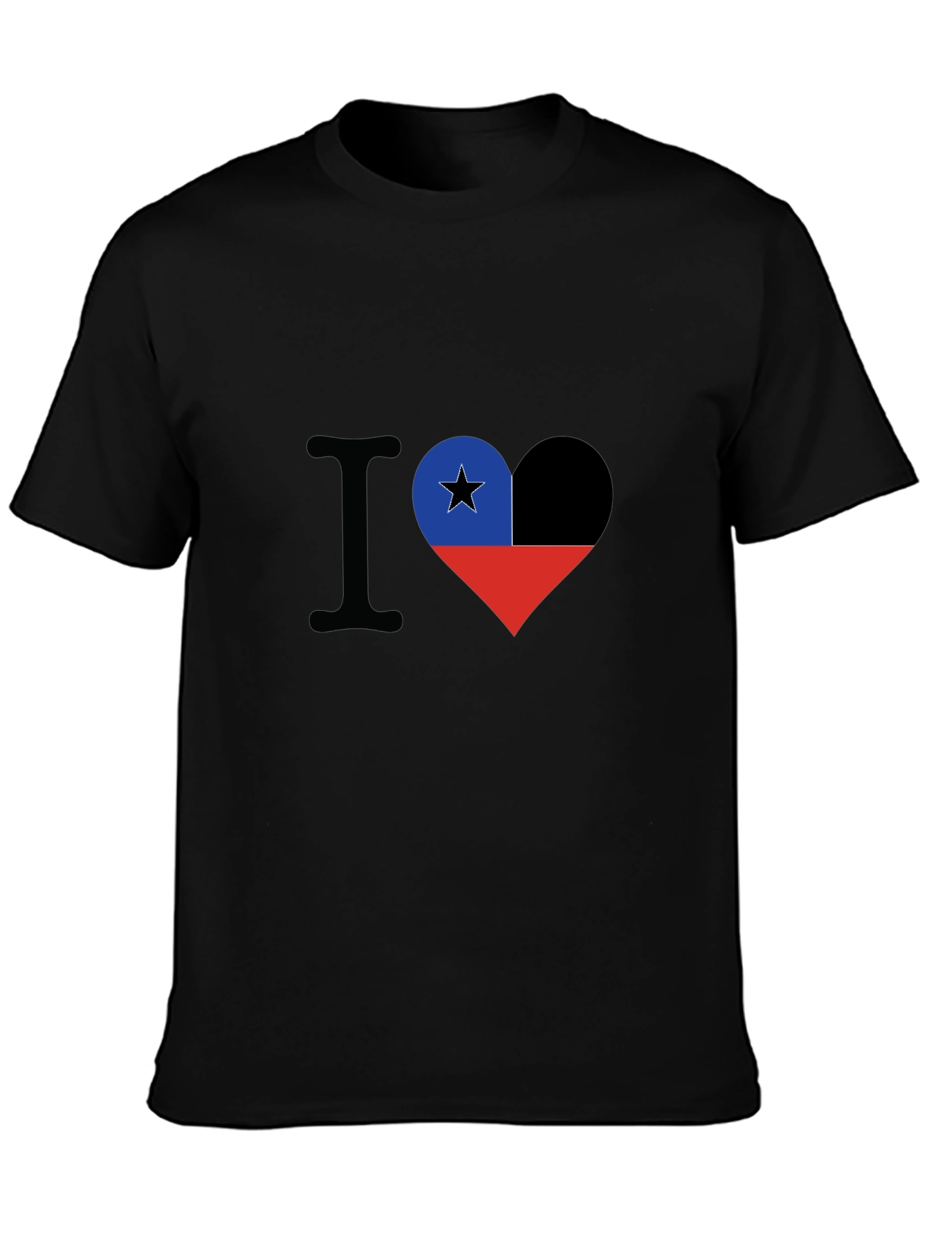 I Love Chile T-Shirt - Heart Flag Design