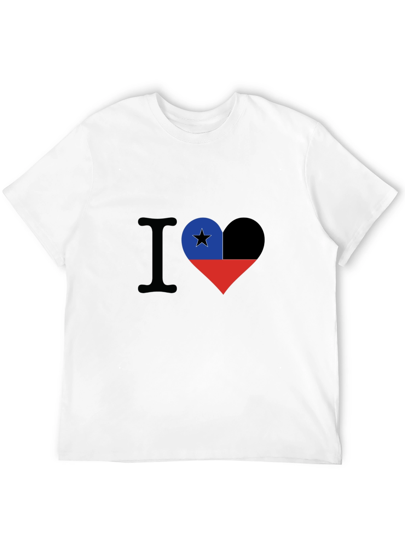 I Love Chile T-Shirt - Heart Flag Design