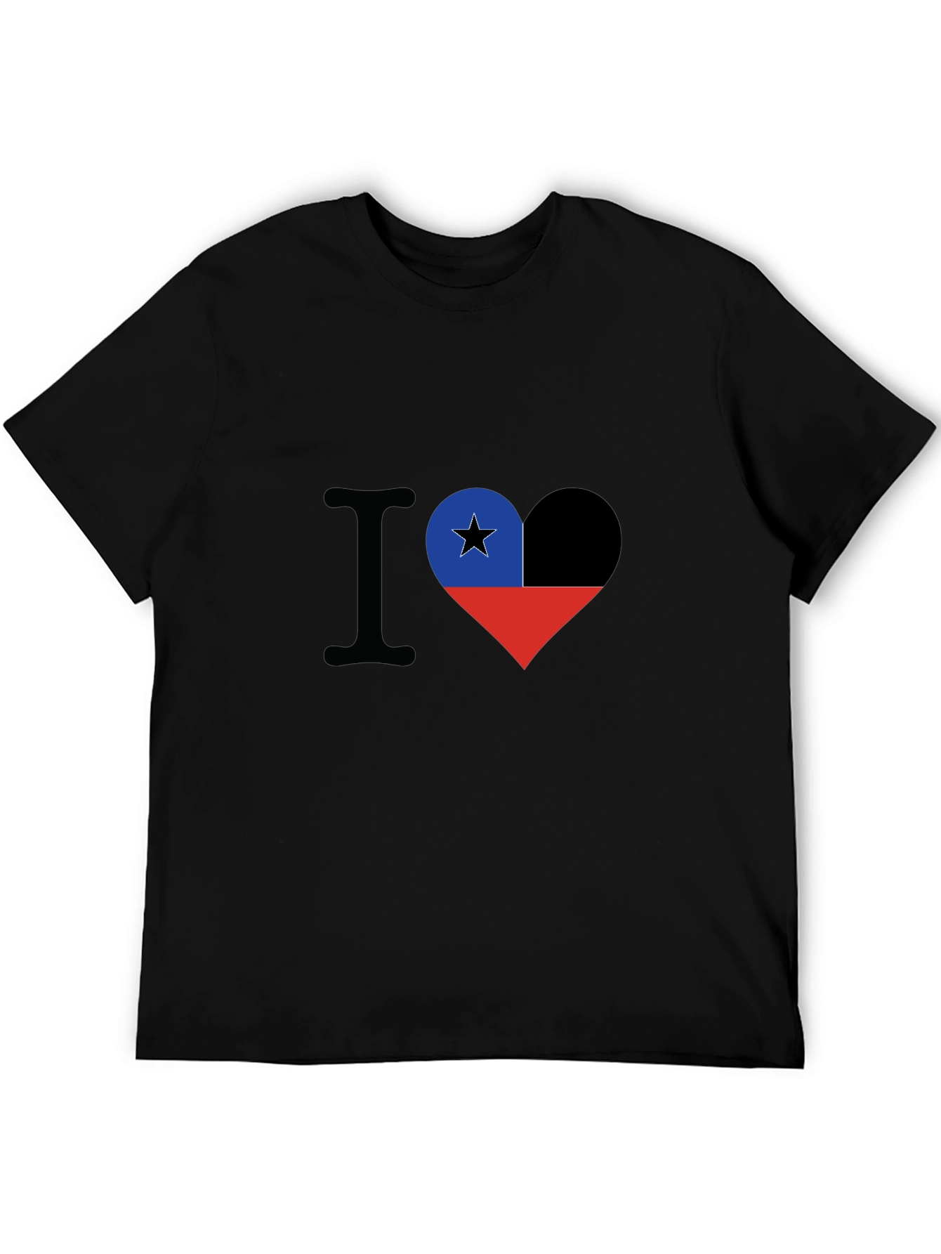 I Love Chile T-Shirt - Heart Flag Design