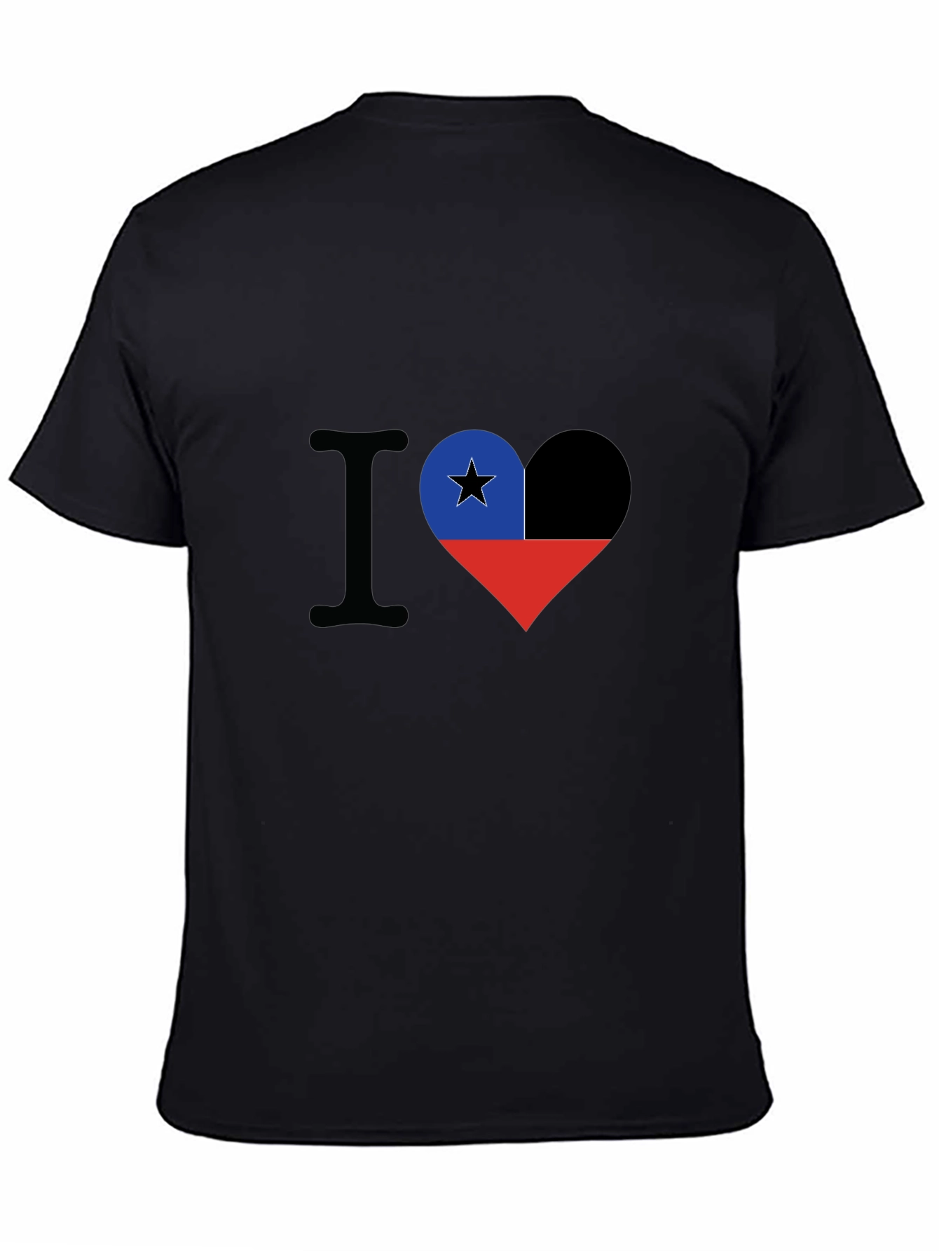 I Love Chile T-Shirt - Heart Flag Design