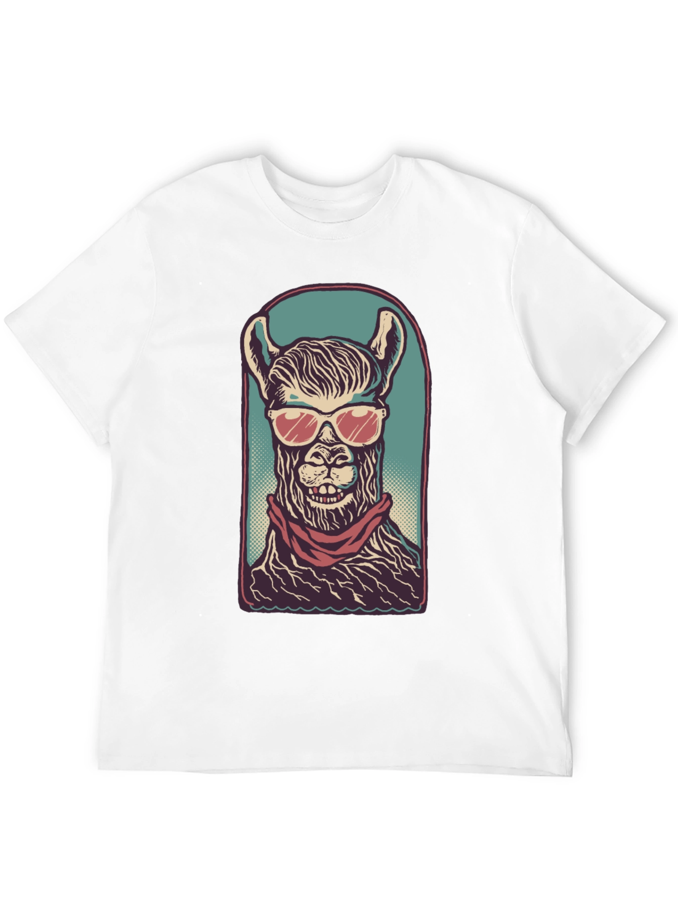 Cool Llama Graphic Tee - Mens Black T-Shirt