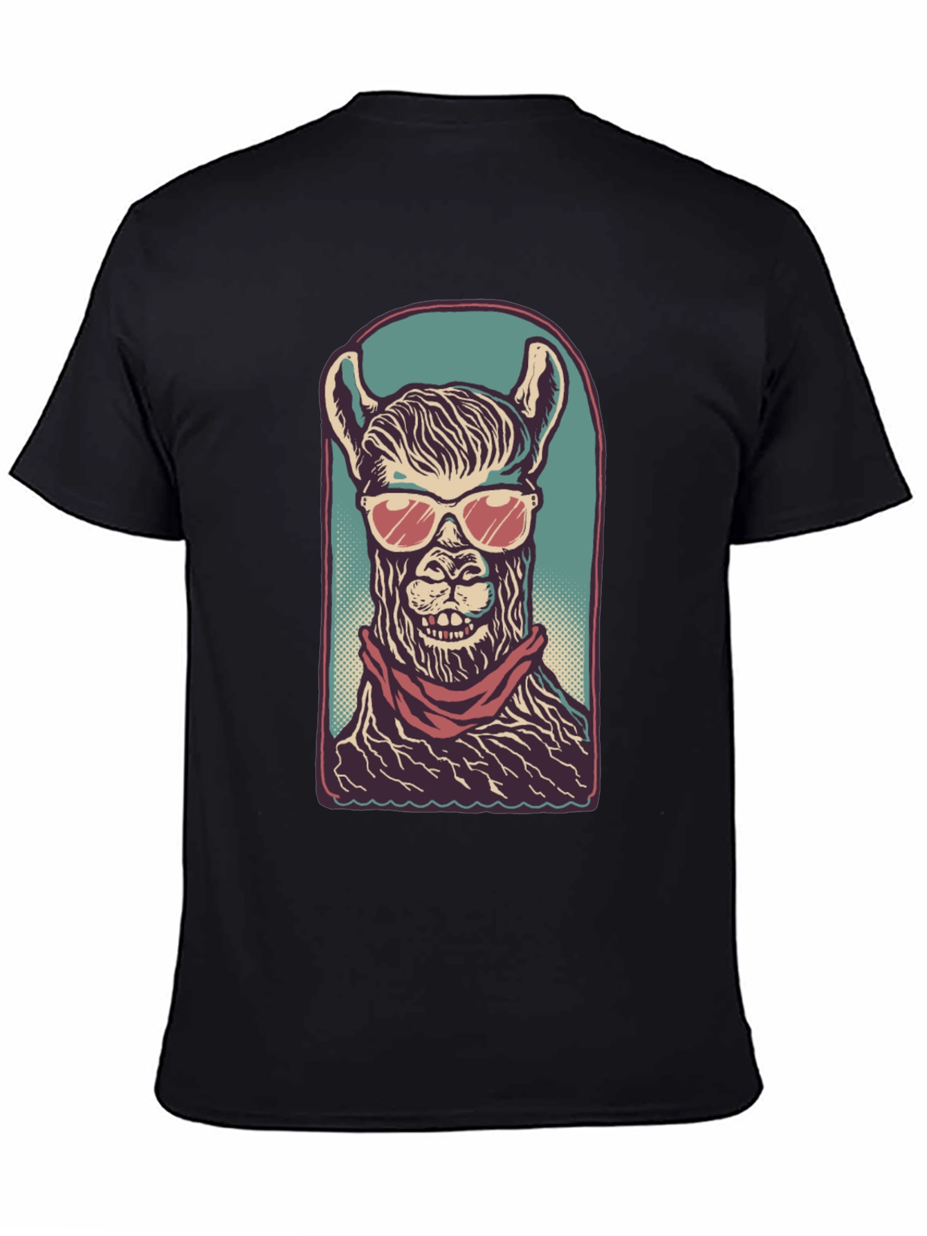 Cool Llama Graphic Tee - Mens Black T-Shirt