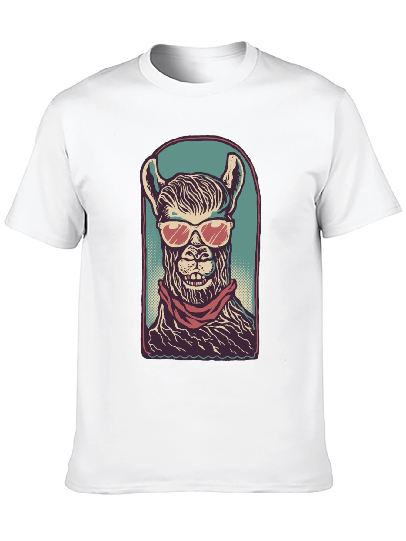 Cool Llama Graphic Tee - Mens Black T-Shirt