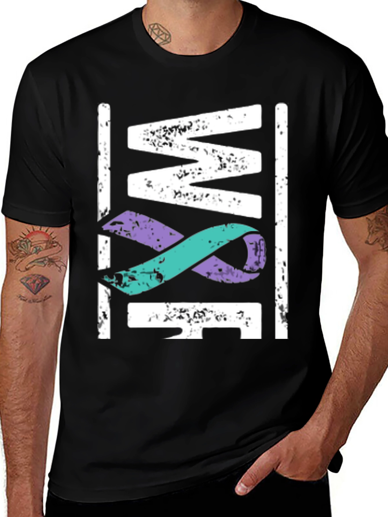 Awareness Ribbon Graphic T-Shirt