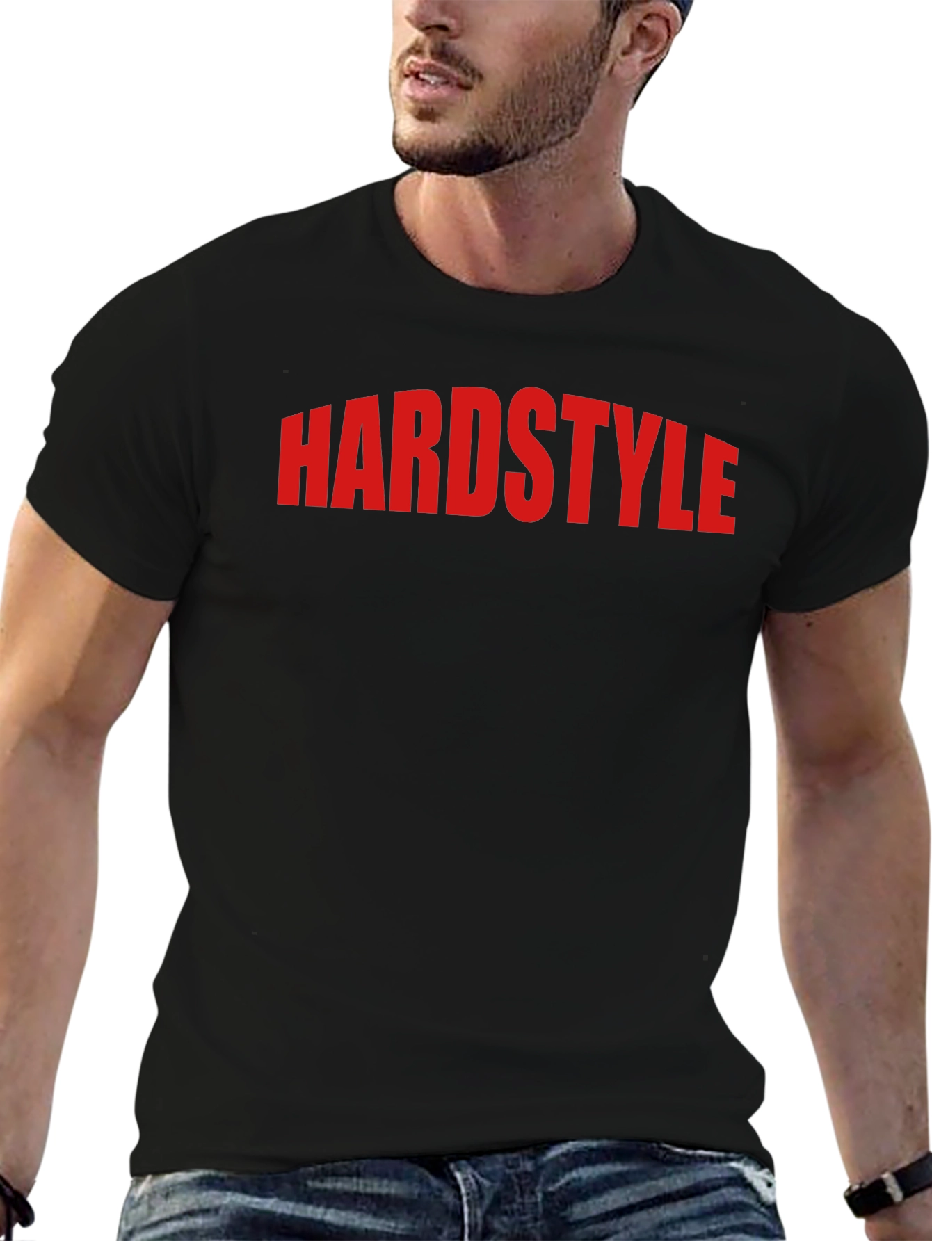 Hardstyle Graphic Tee - Black Cotton Blend
