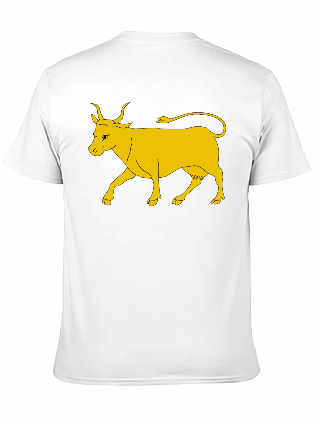 Golden Cow Graphic Tee - Unisex Black T-Shirt
