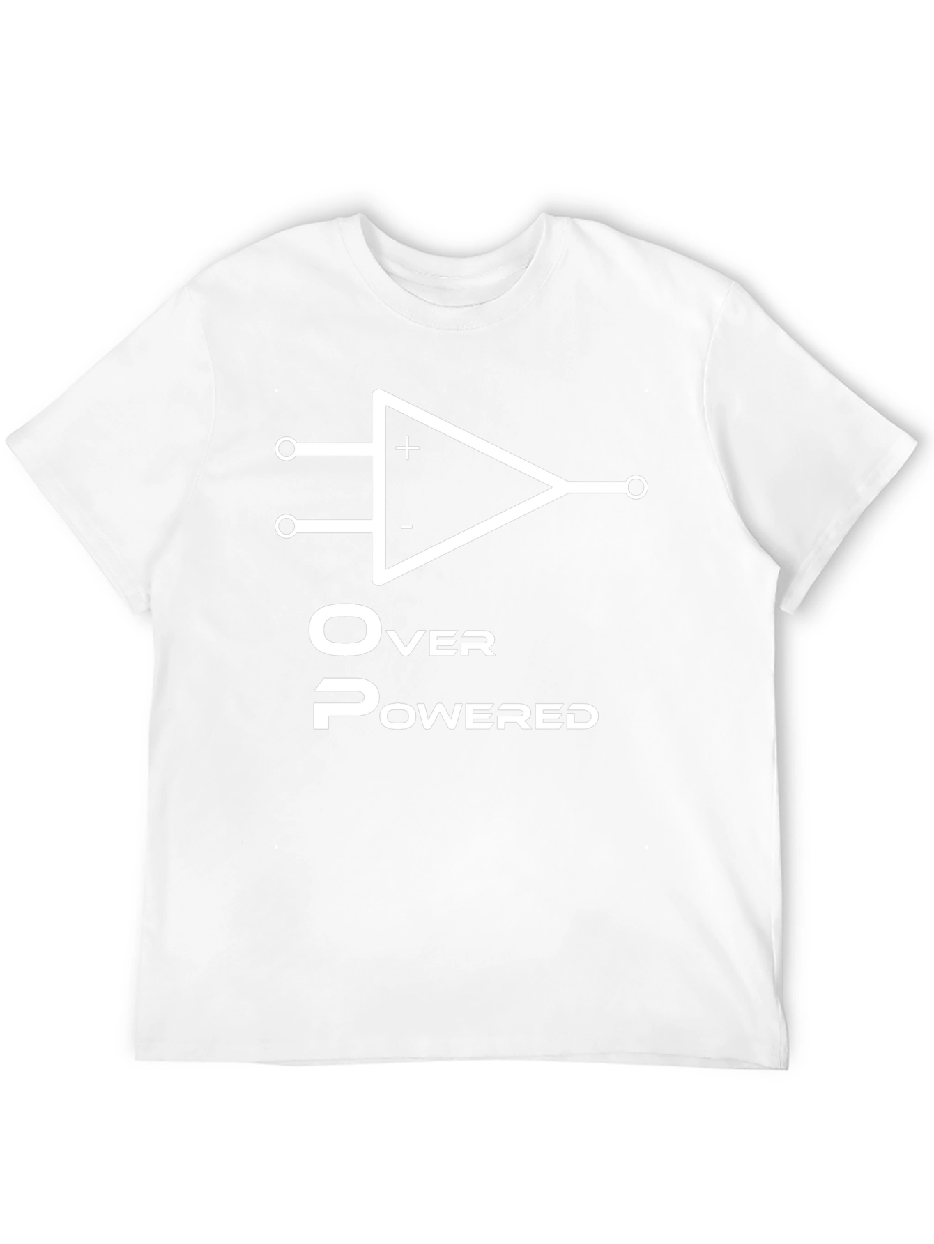 Overpowered Black T-Shirt - Op Amp Design