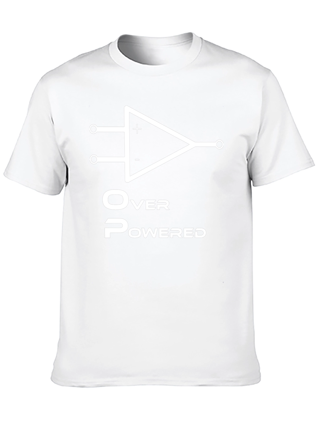 Overpowered Black T-Shirt - Op Amp Design