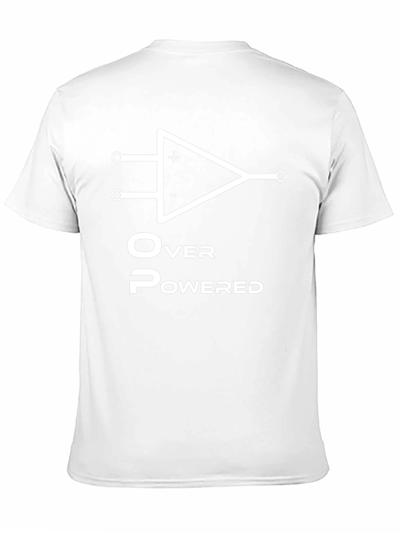 Overpowered Black T-Shirt - Op Amp Design