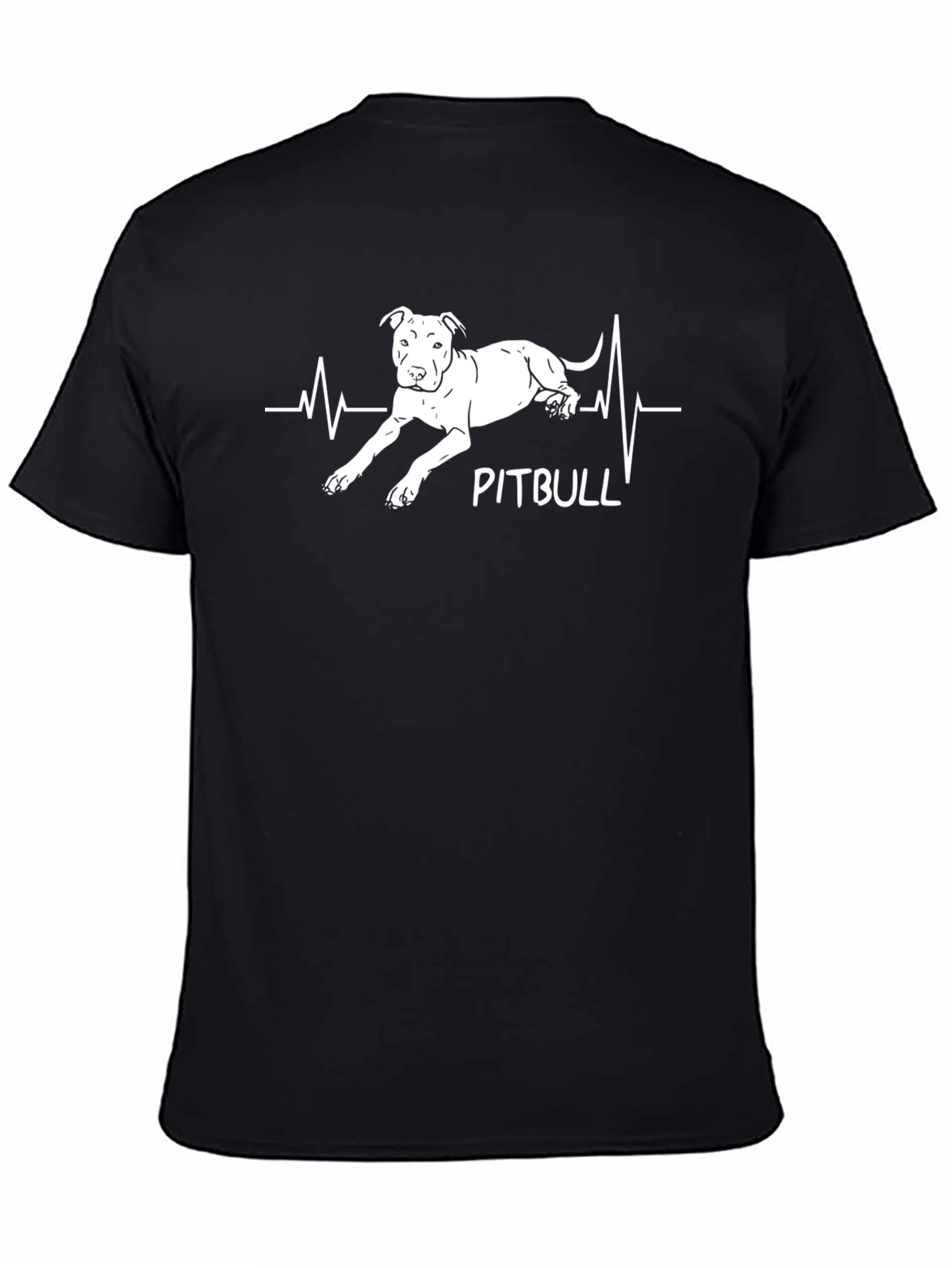 Pitbull Heartbeat T-Shirt - Dog Lover Tee