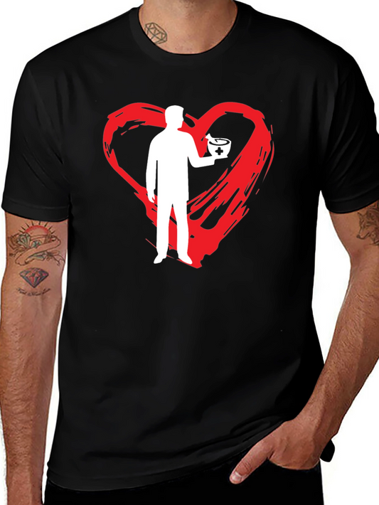 Heart for Healthcare Black T-Shirt