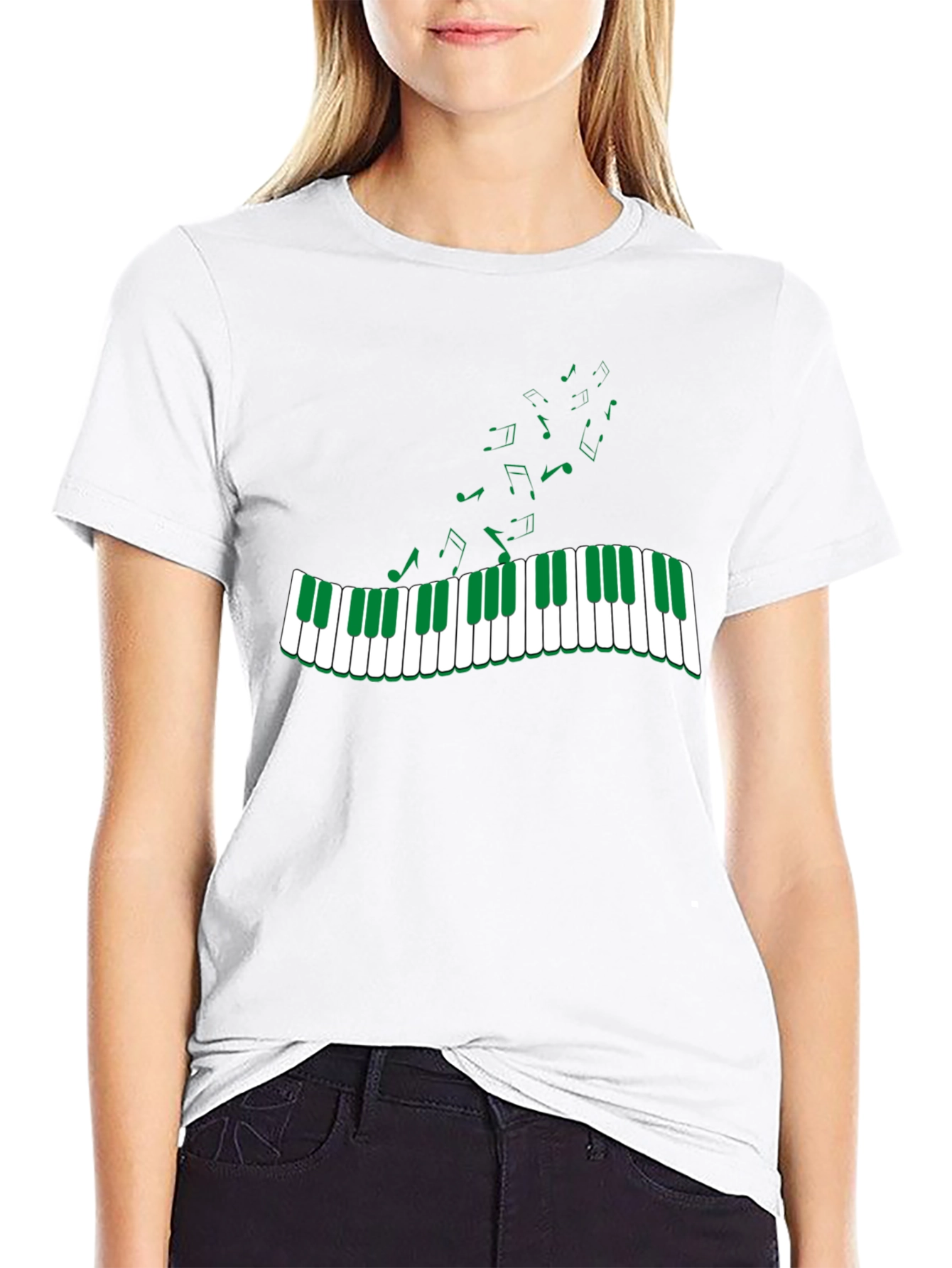 Musical Keys Graphic Tee - Green