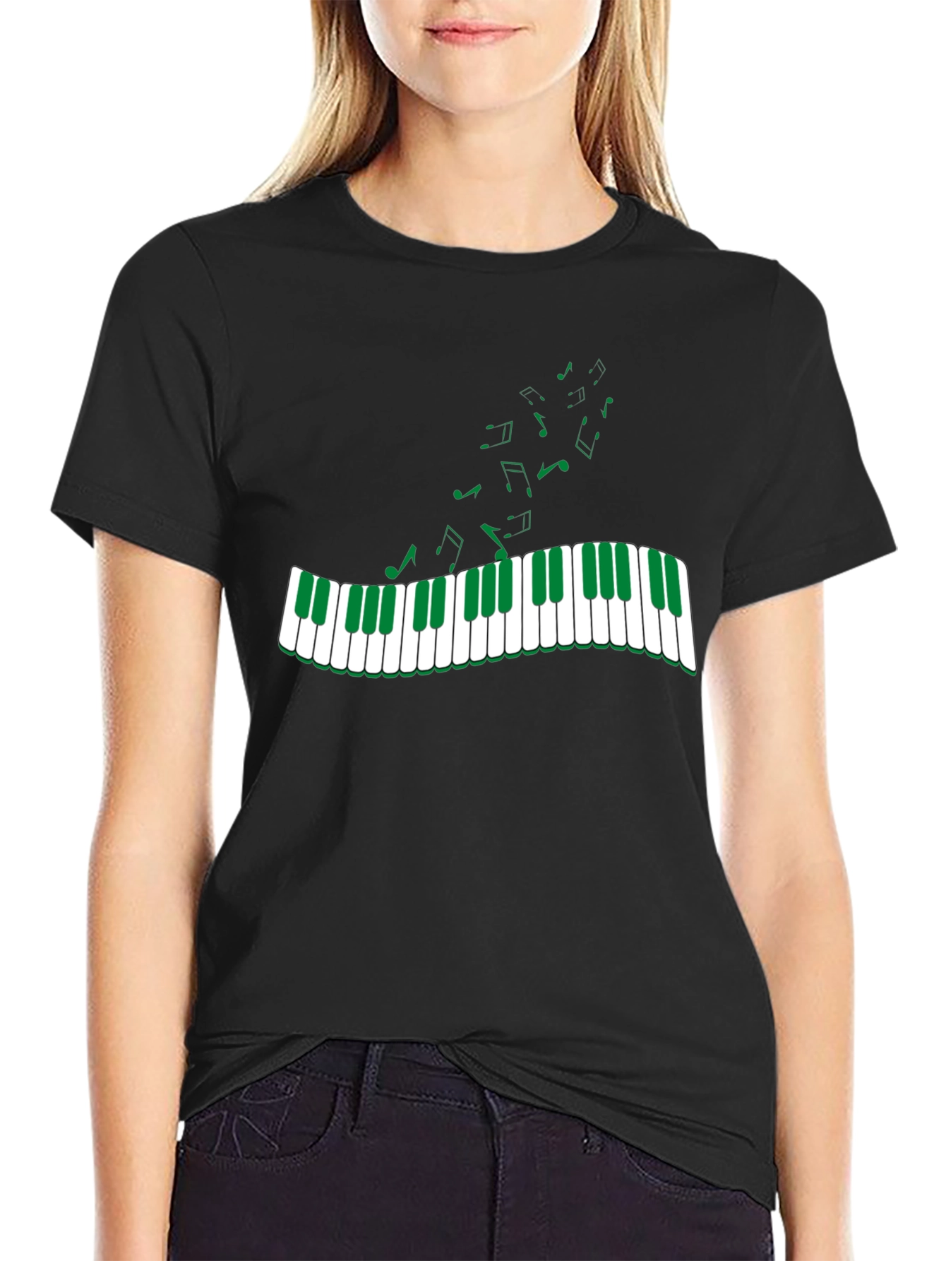 Musical Keys Graphic Tee - Green