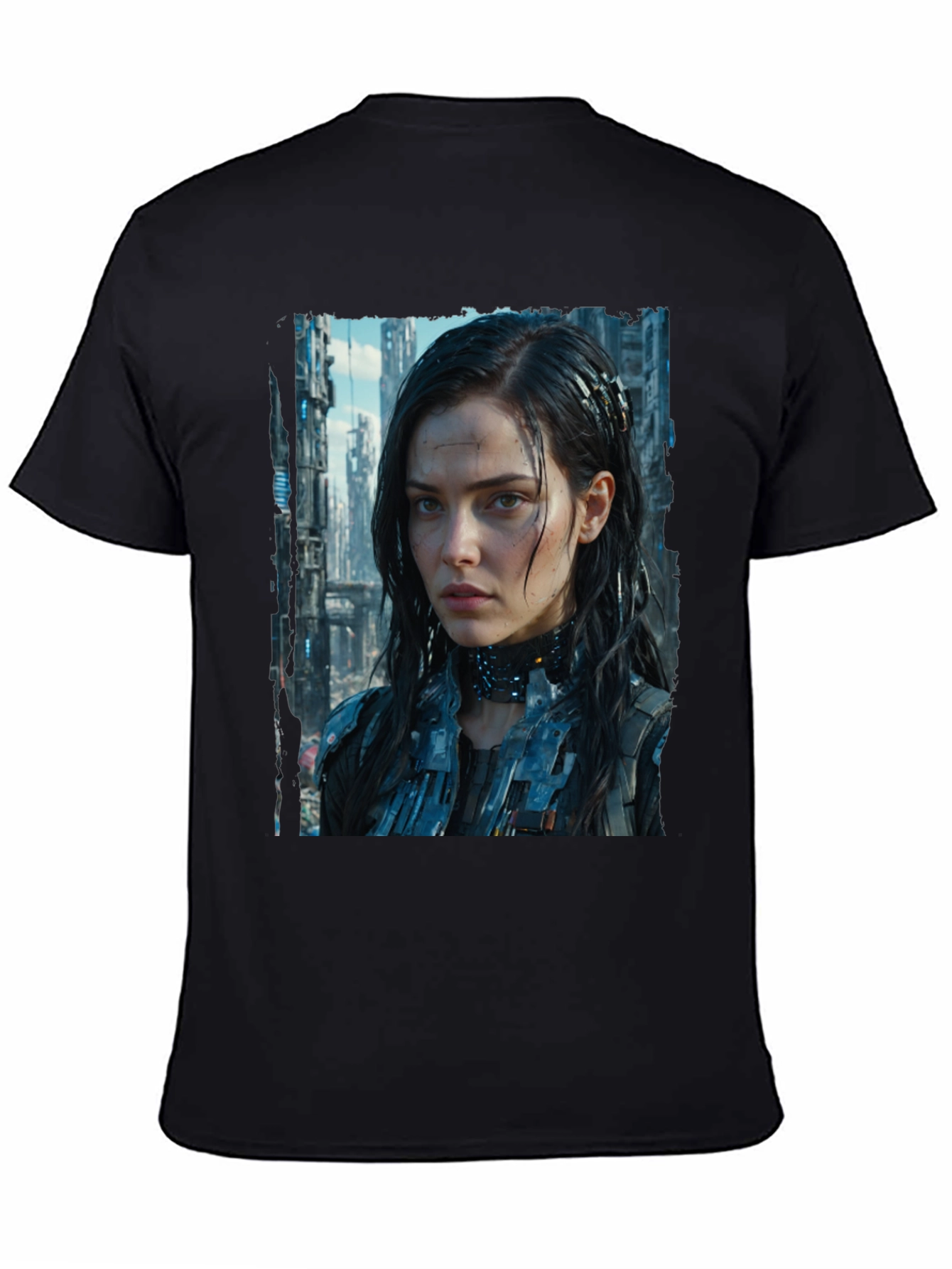 Cyberpunk Girl Graphic T-Shirt