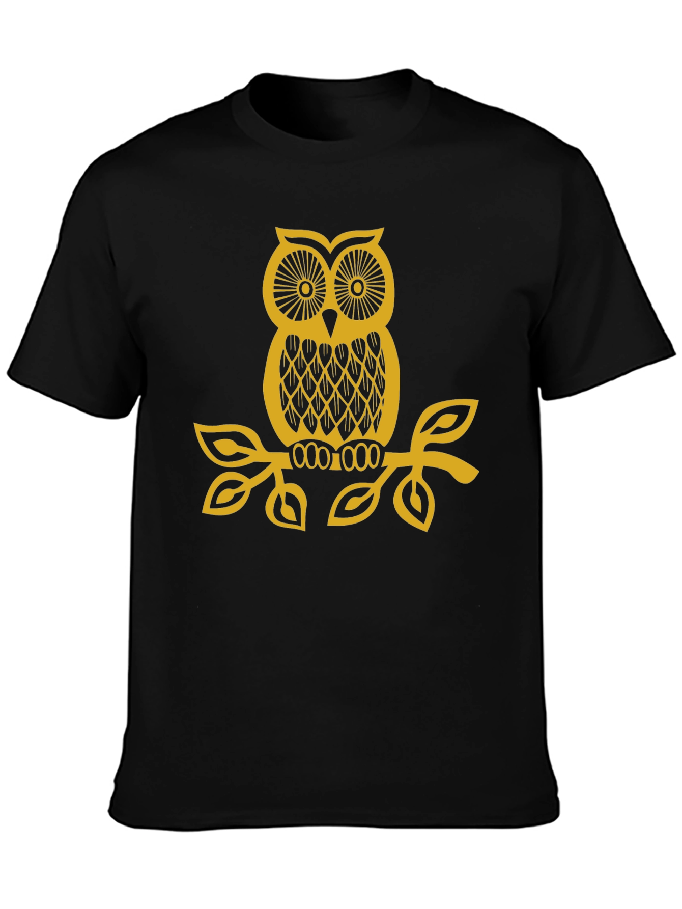 Owl Graphic Black T-Shirt