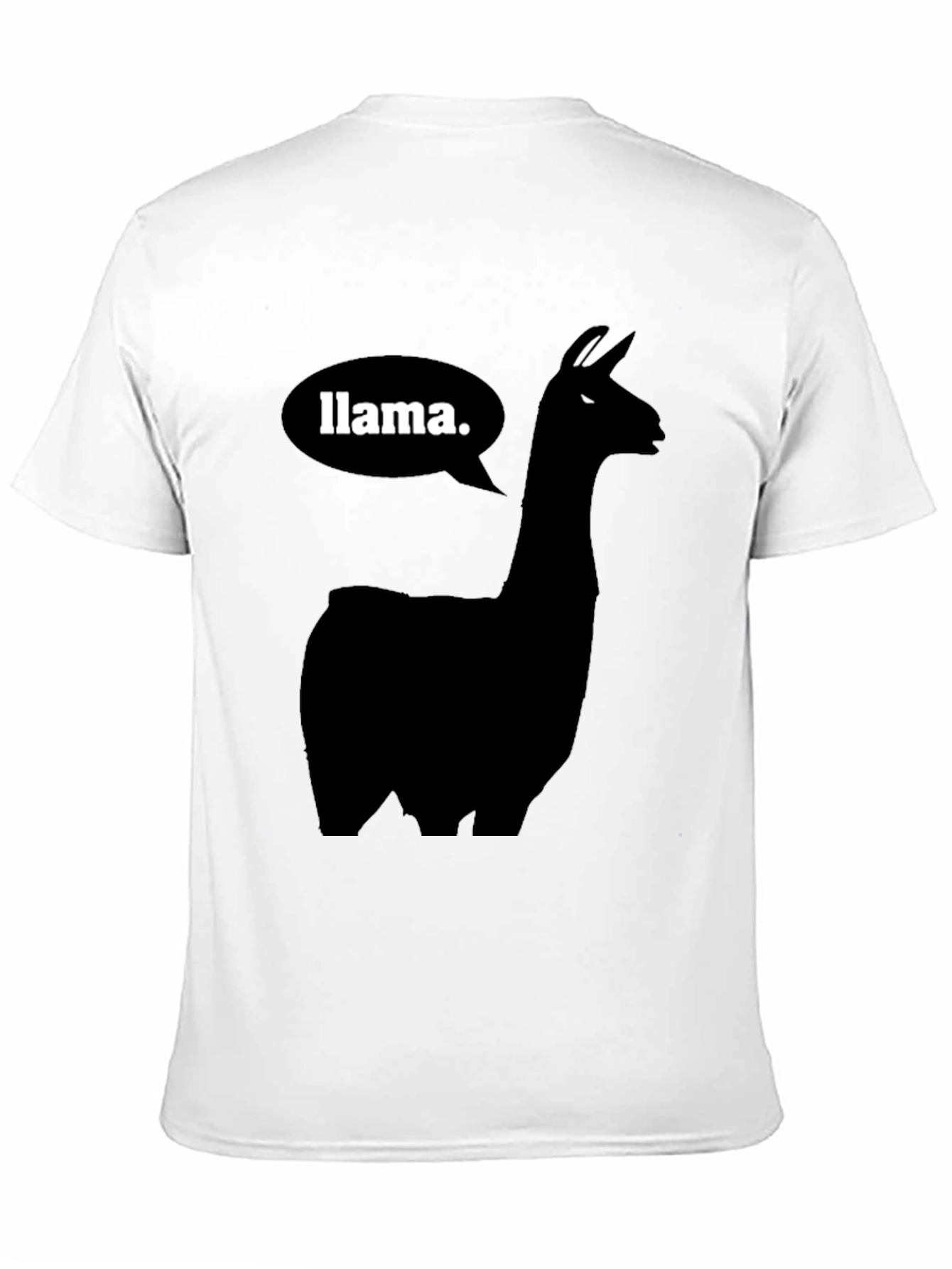 Llama T-Shirt - Black Silhouette Animal Tee
